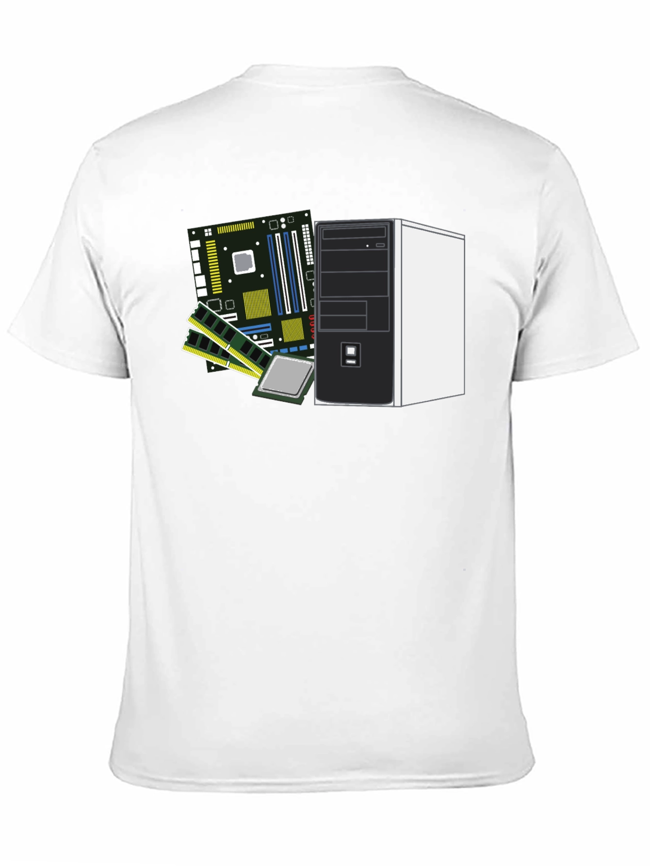 Tech Enthusiast T-Shirt: Computer Hardware Design