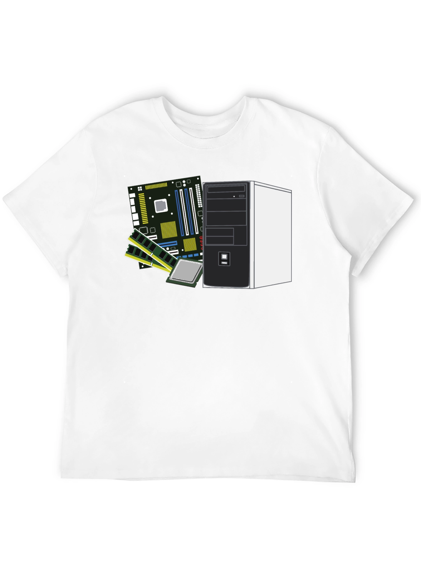 Tech Enthusiast T-Shirt: Computer Hardware Design