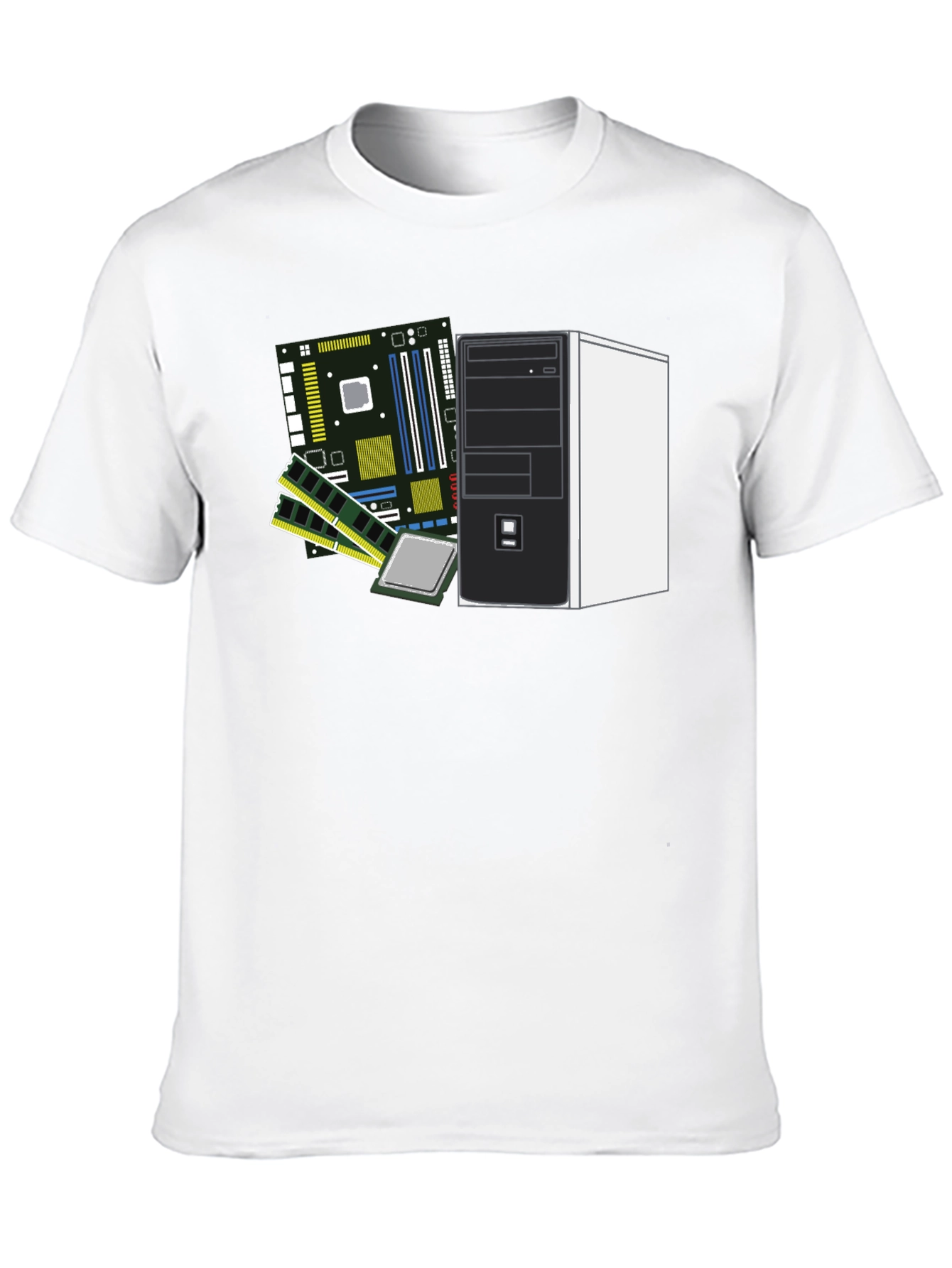 Tech Enthusiast T-Shirt: Computer Hardware Design