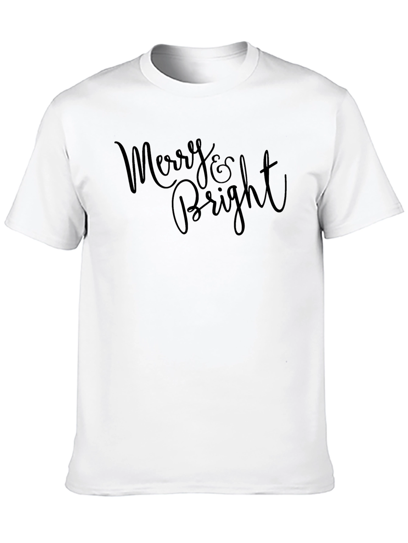Merry & Bright Black Graphic Tee