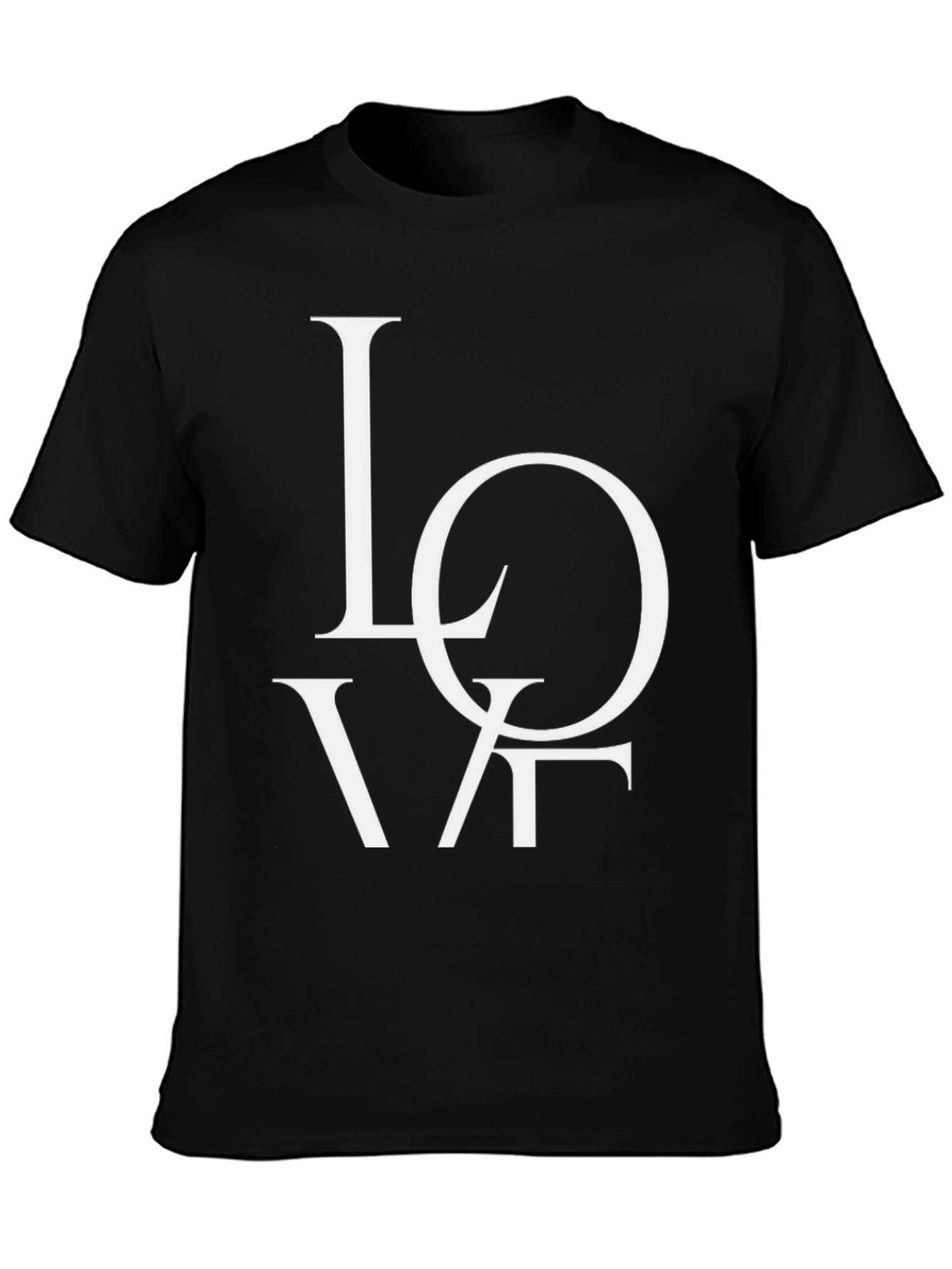 Love Graphic Black Tee Shirt