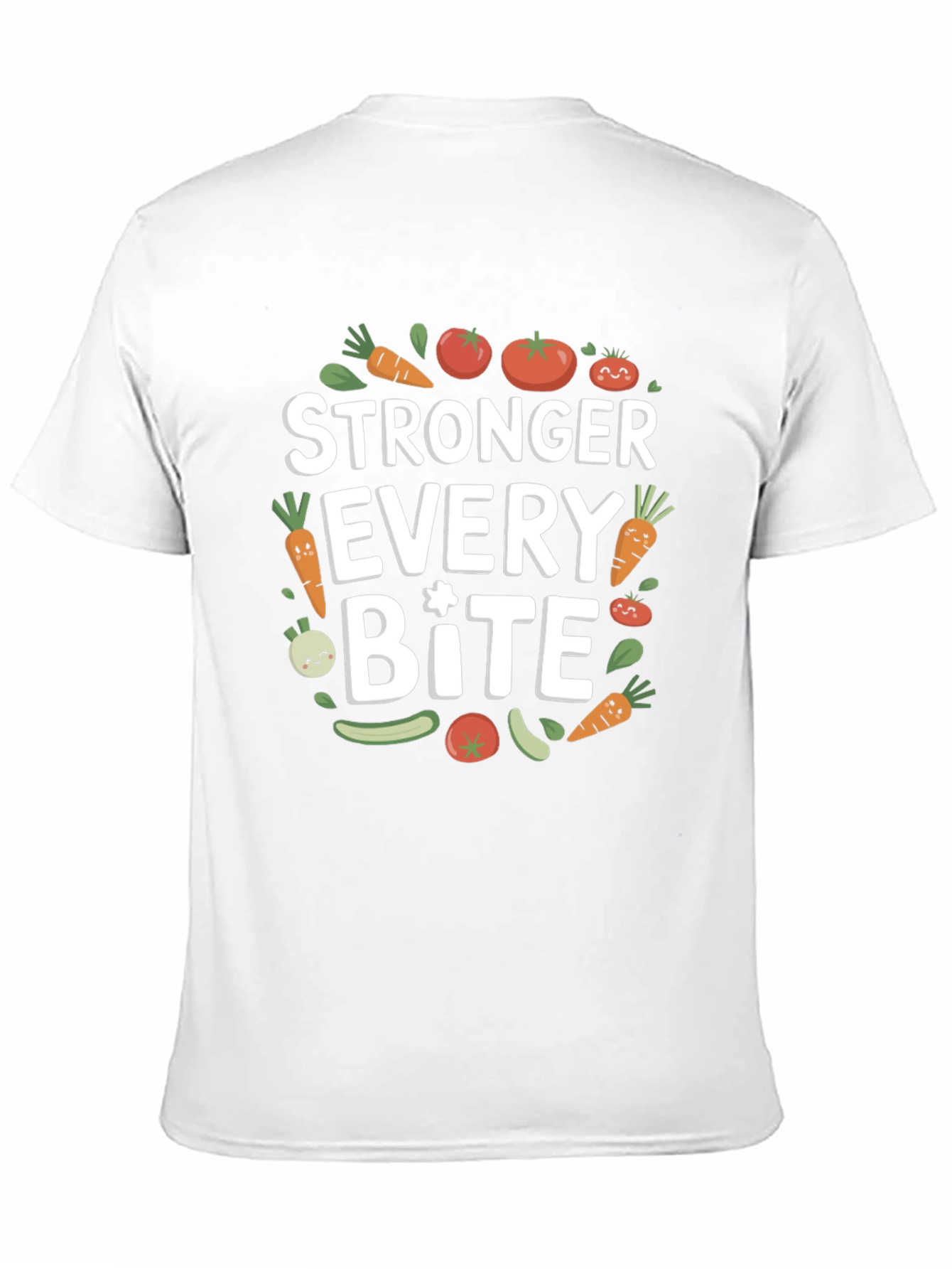 Stronger Every Bite Graphic Tee - Vegan Shirt