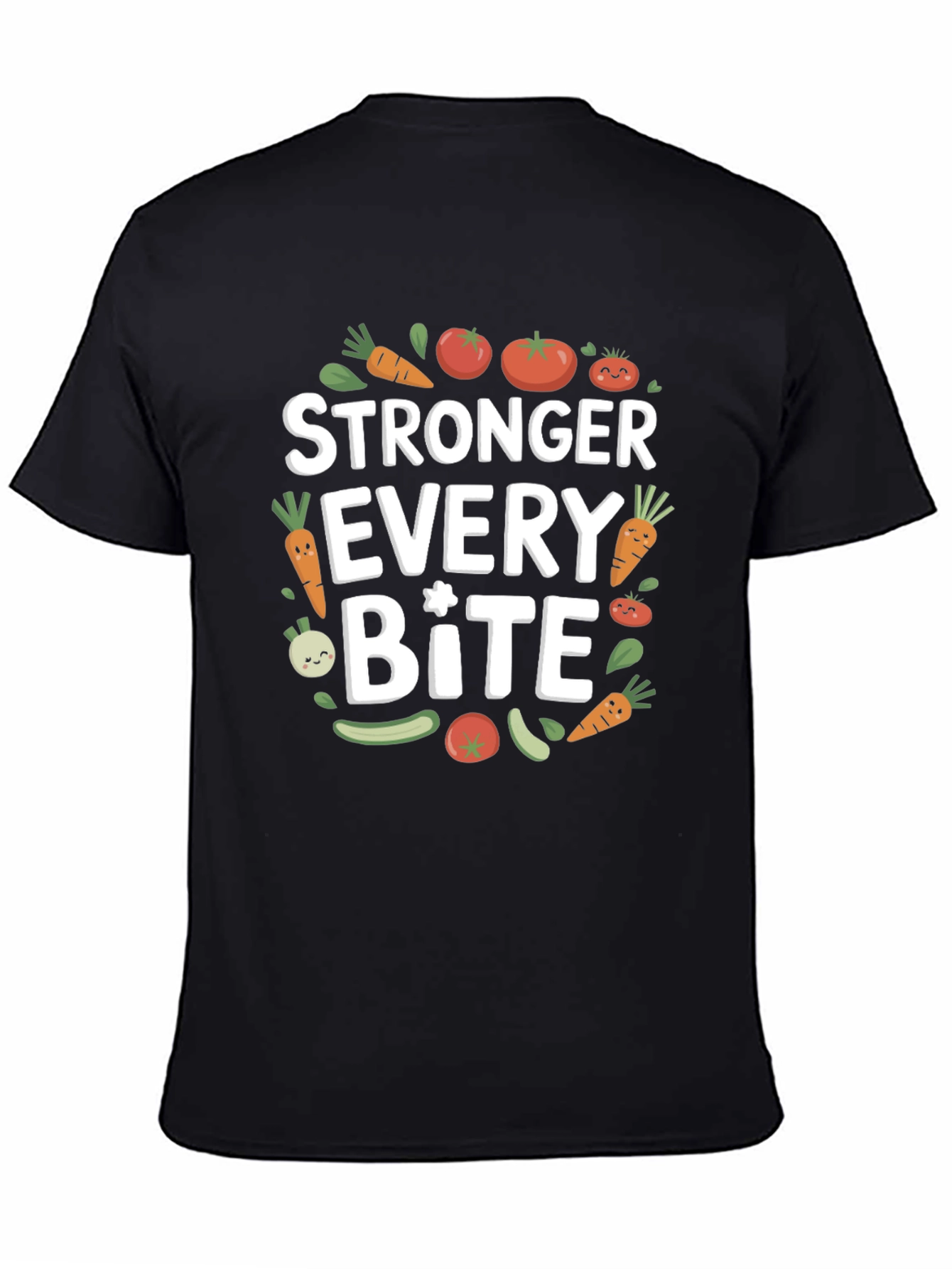 Stronger Every Bite Graphic Tee - Vegan Shirt