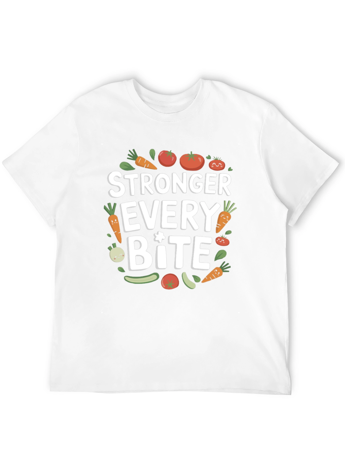 Stronger Every Bite Graphic Tee - Vegan Shirt