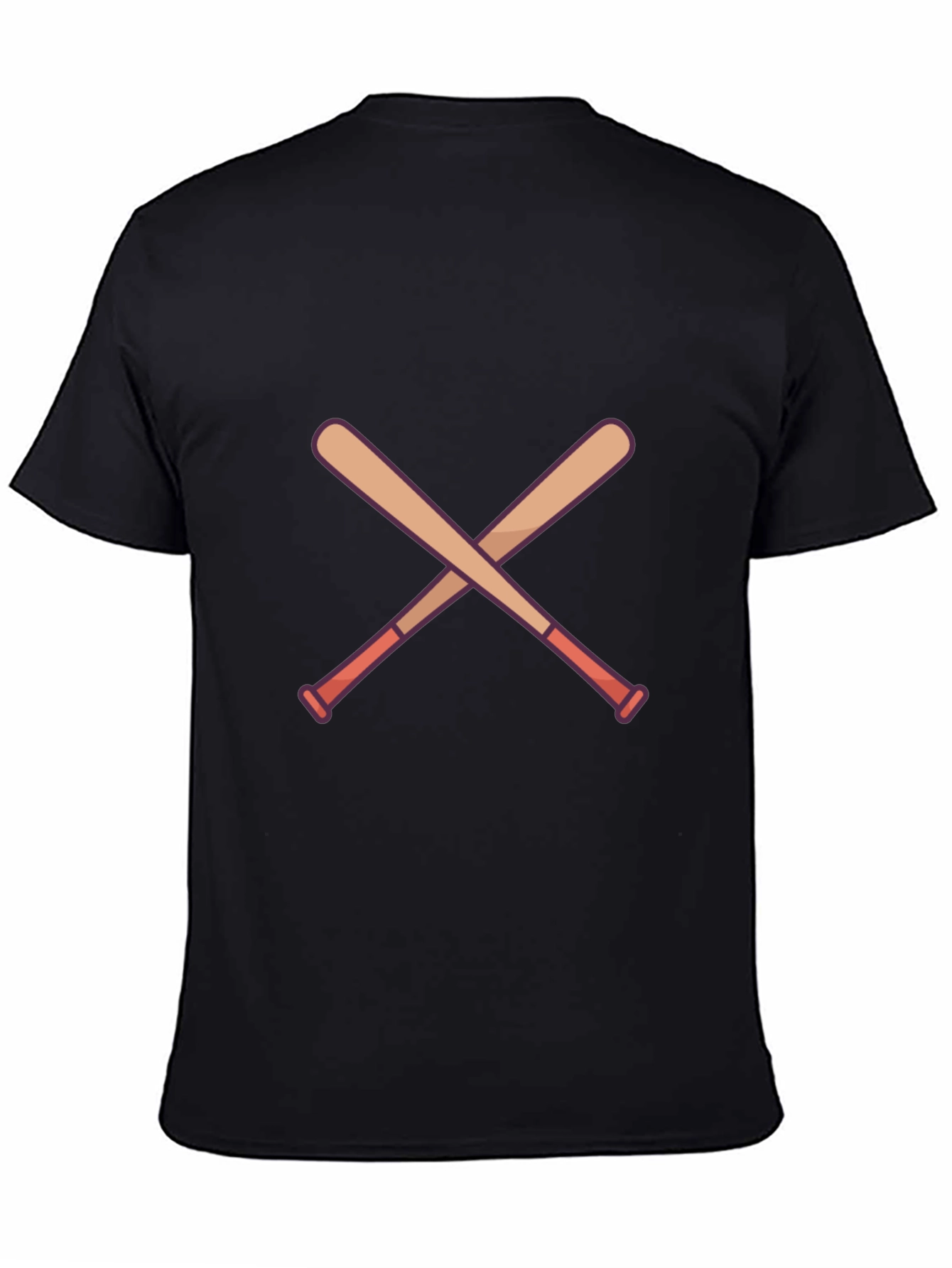 Crossed Bats Graphic T-Shirt - Baseball Fan Apparel