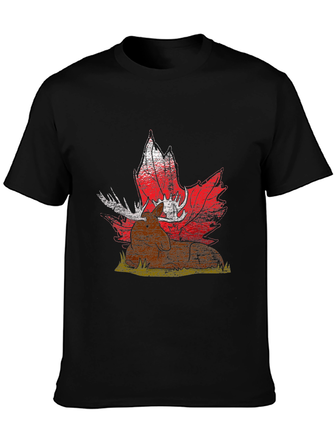 Moose and Maple Leaf Graphic Tee