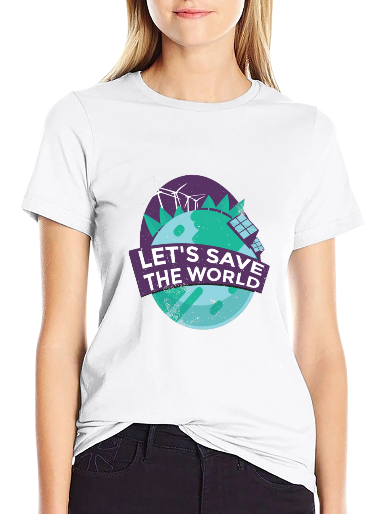 Save the World Graphic Tee - Eco-Friendly T-Shirt