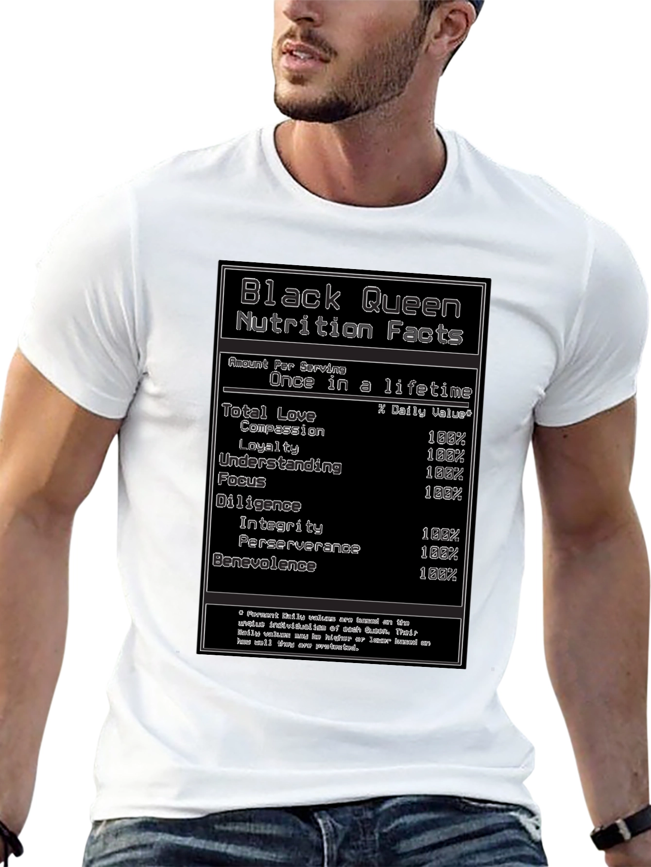 Black Queen Nutrition Facts T-Shirt