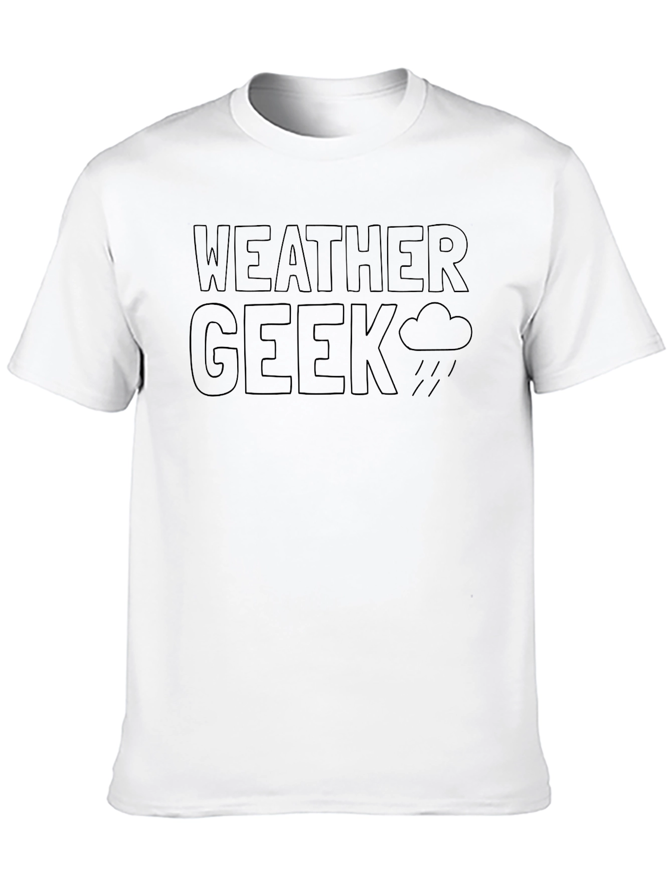 Weather Geek T-Shirt - Black Novelty Tee