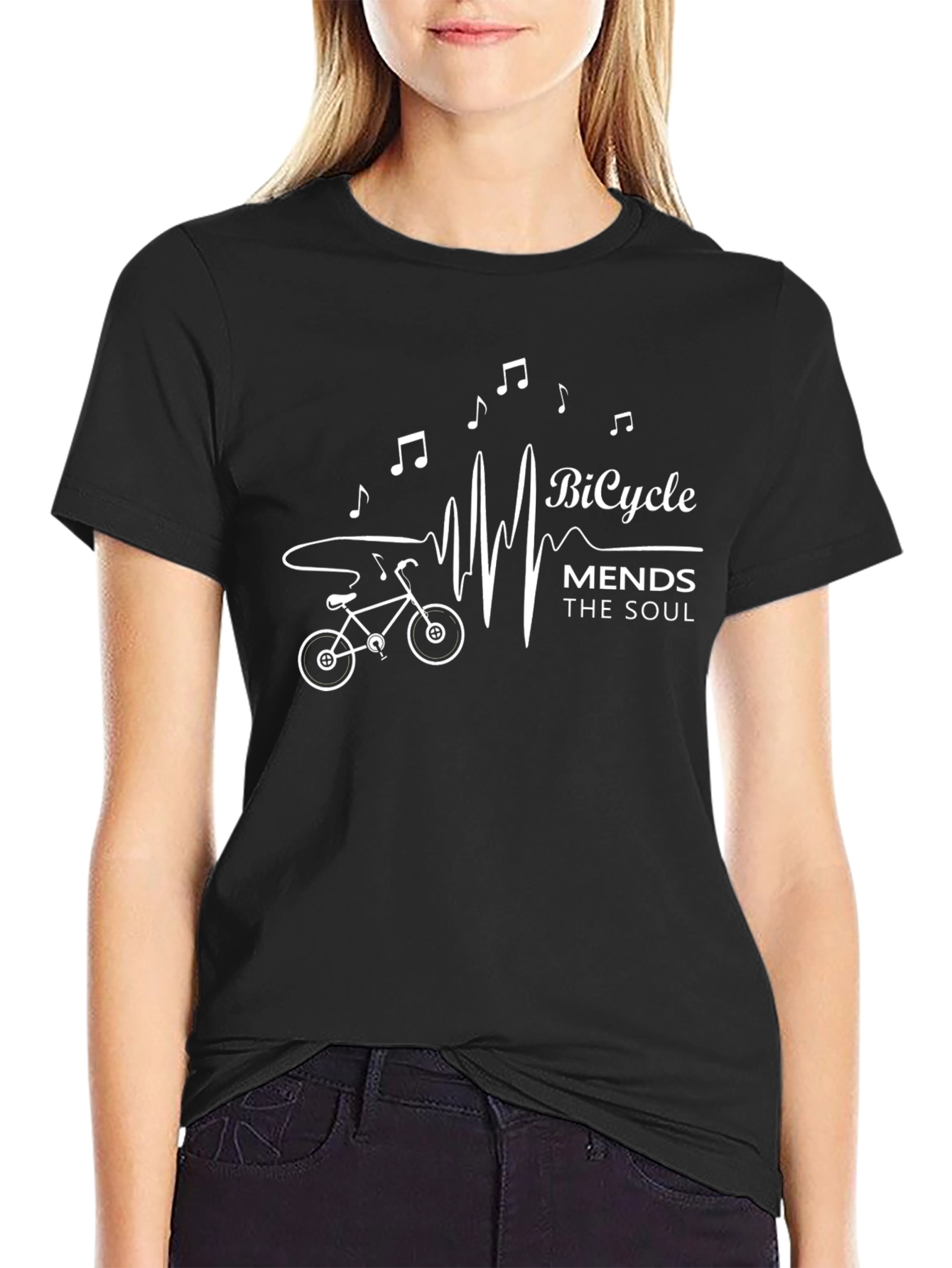 Bicycle Mends the Soul Graphic T-Shirt