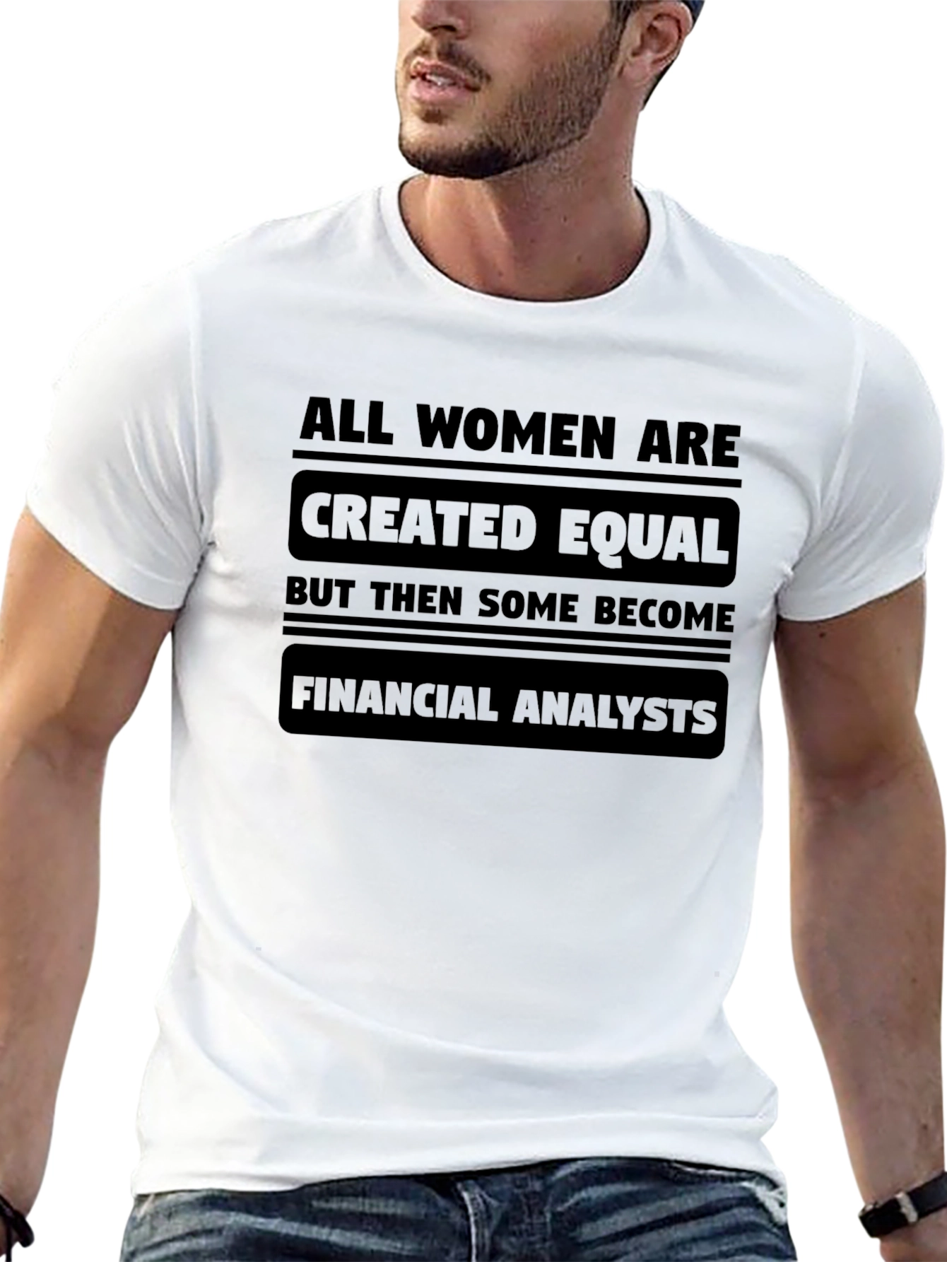 Financial Analyst Womens Graphic Tee - Black