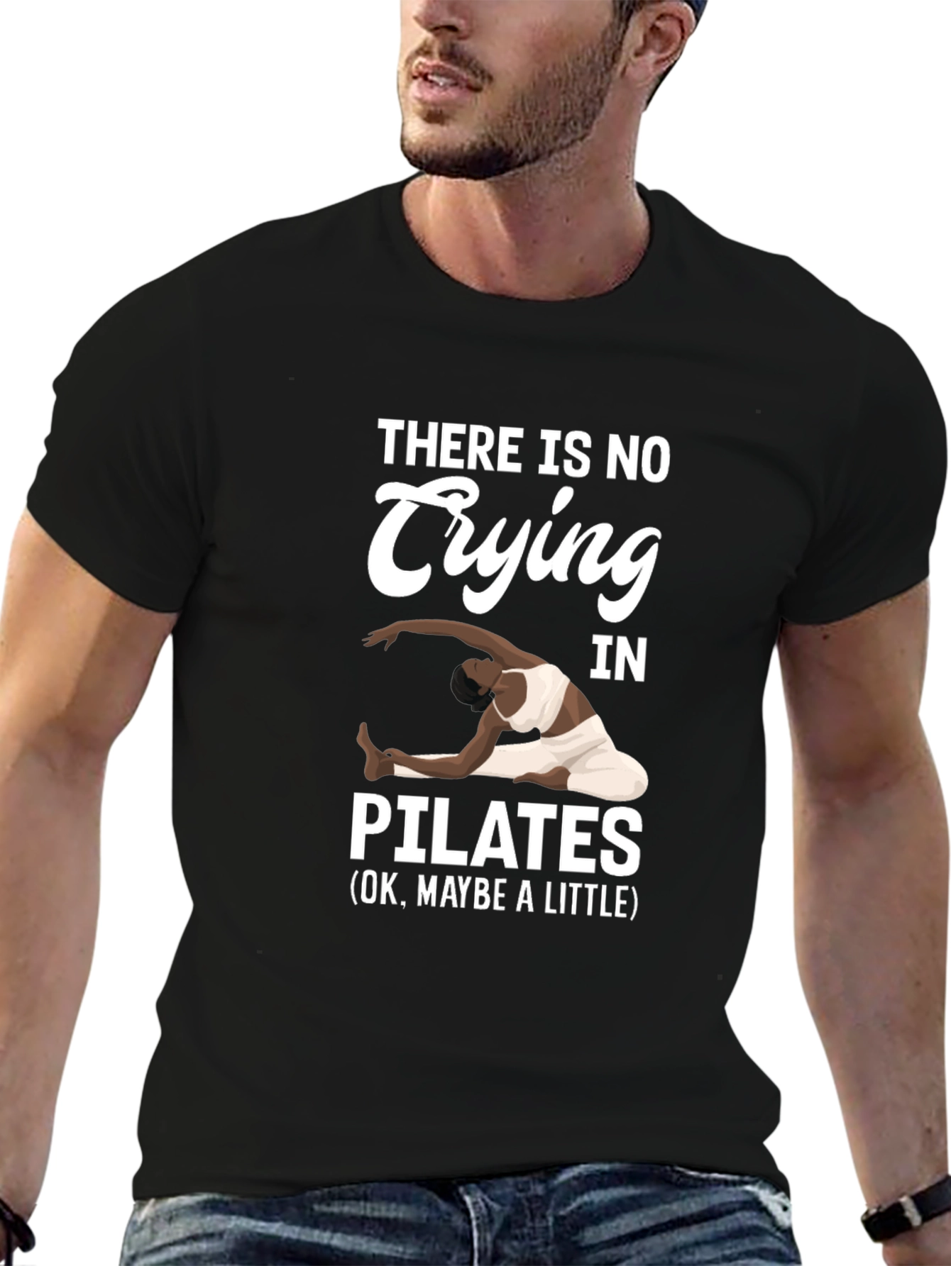 Pilates T-Shirt - No Crying Maybe a Little