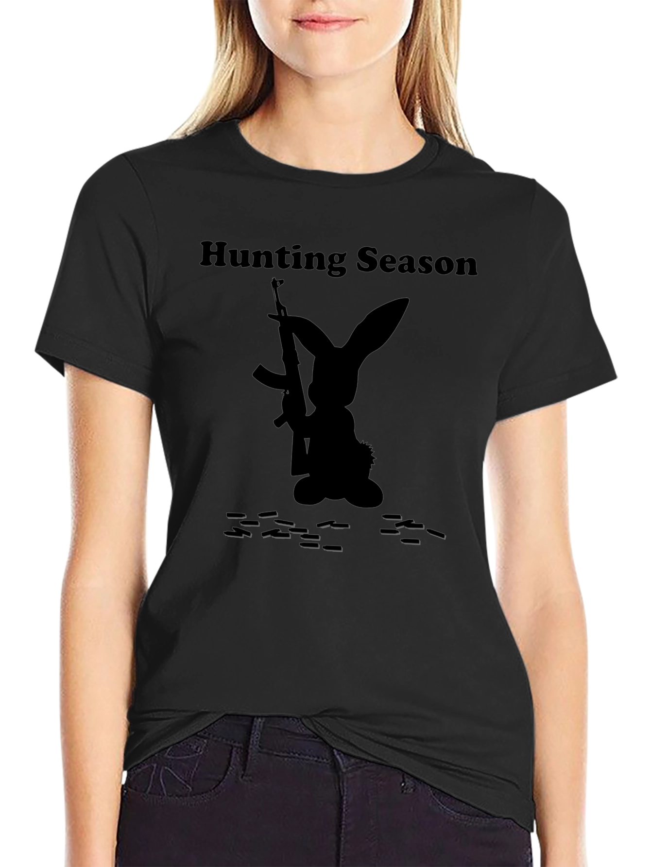 Hunting Season Bunny Graphic T-Shirt