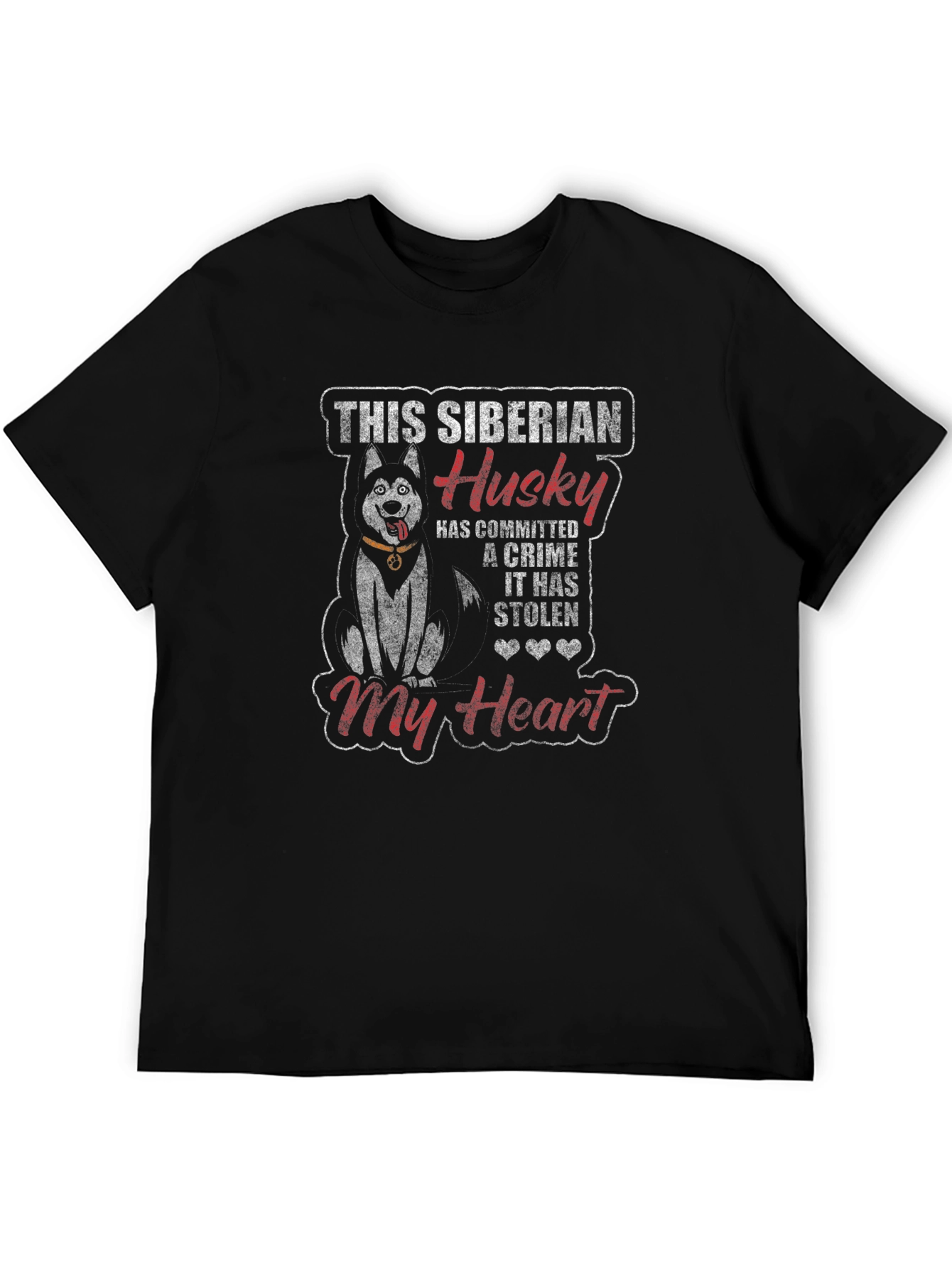 Siberian Husky Crime of the Heart T-Shirt