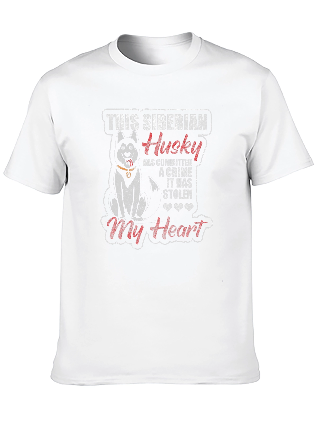 Siberian Husky Crime of the Heart T-Shirt