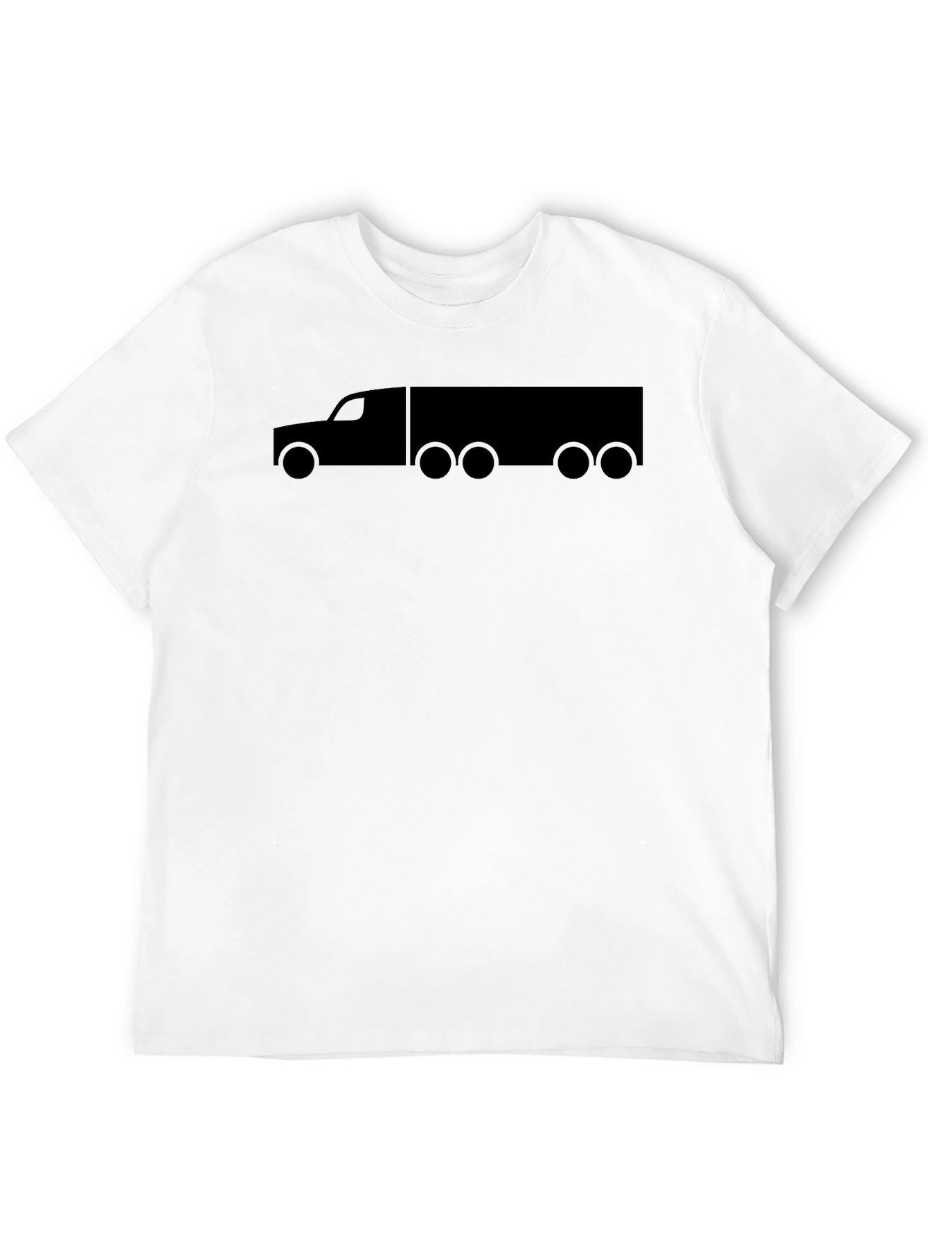 Trucker T-Shirt - Black Cotton Blend Tee