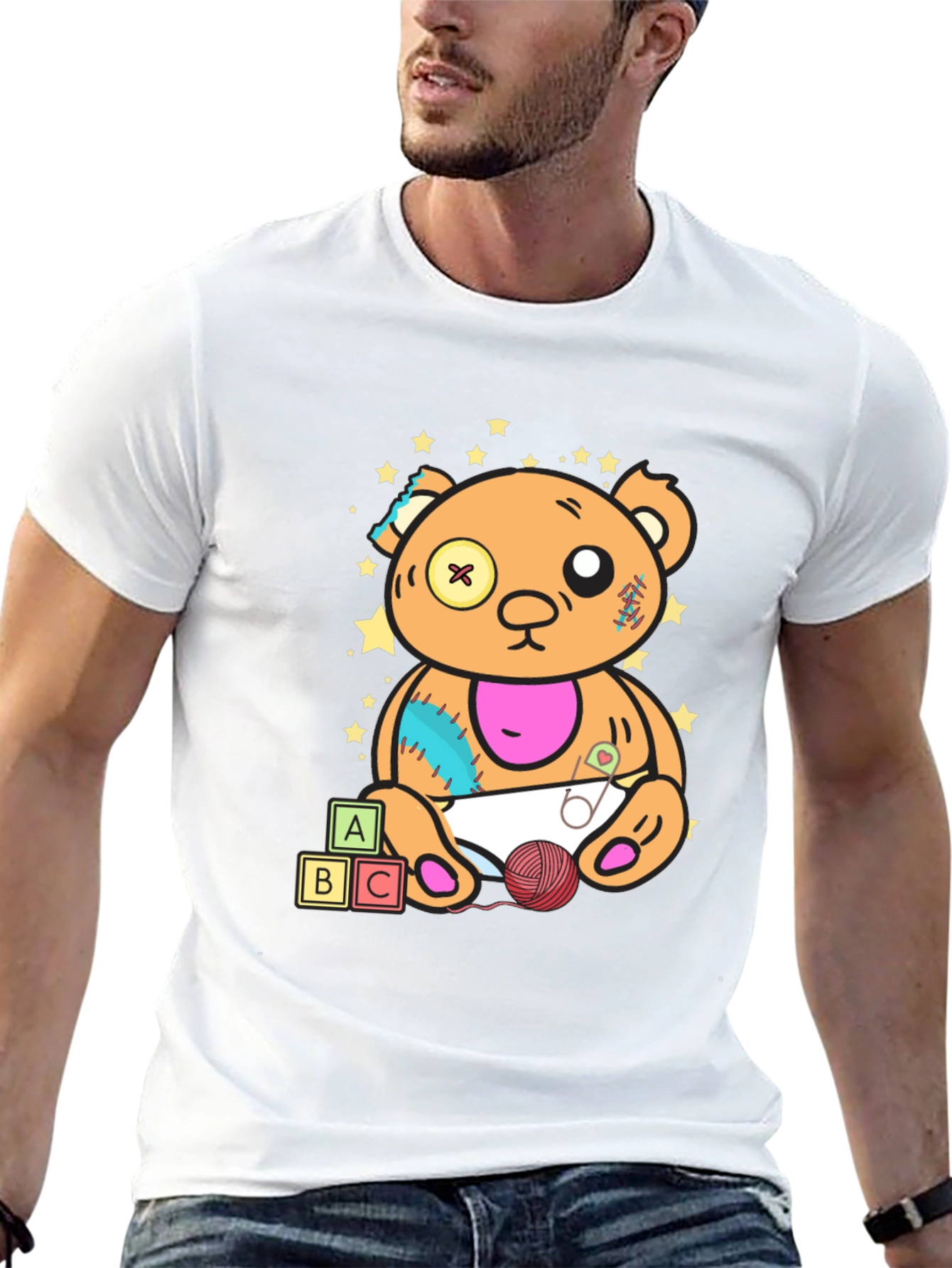 Teddy Bear Graphic Tee - Unique Design