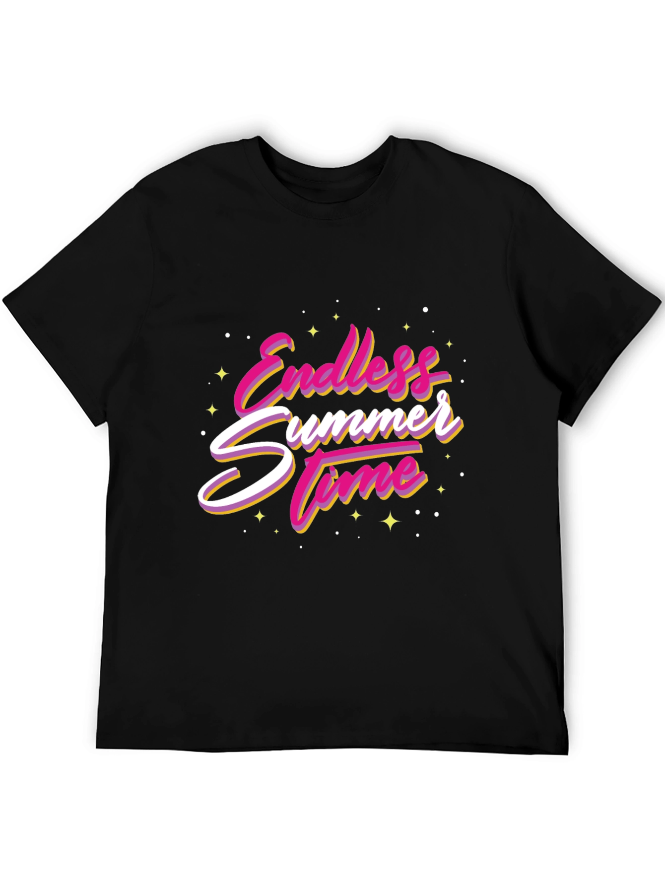 Endless Summer Time Graphic Tee - Black