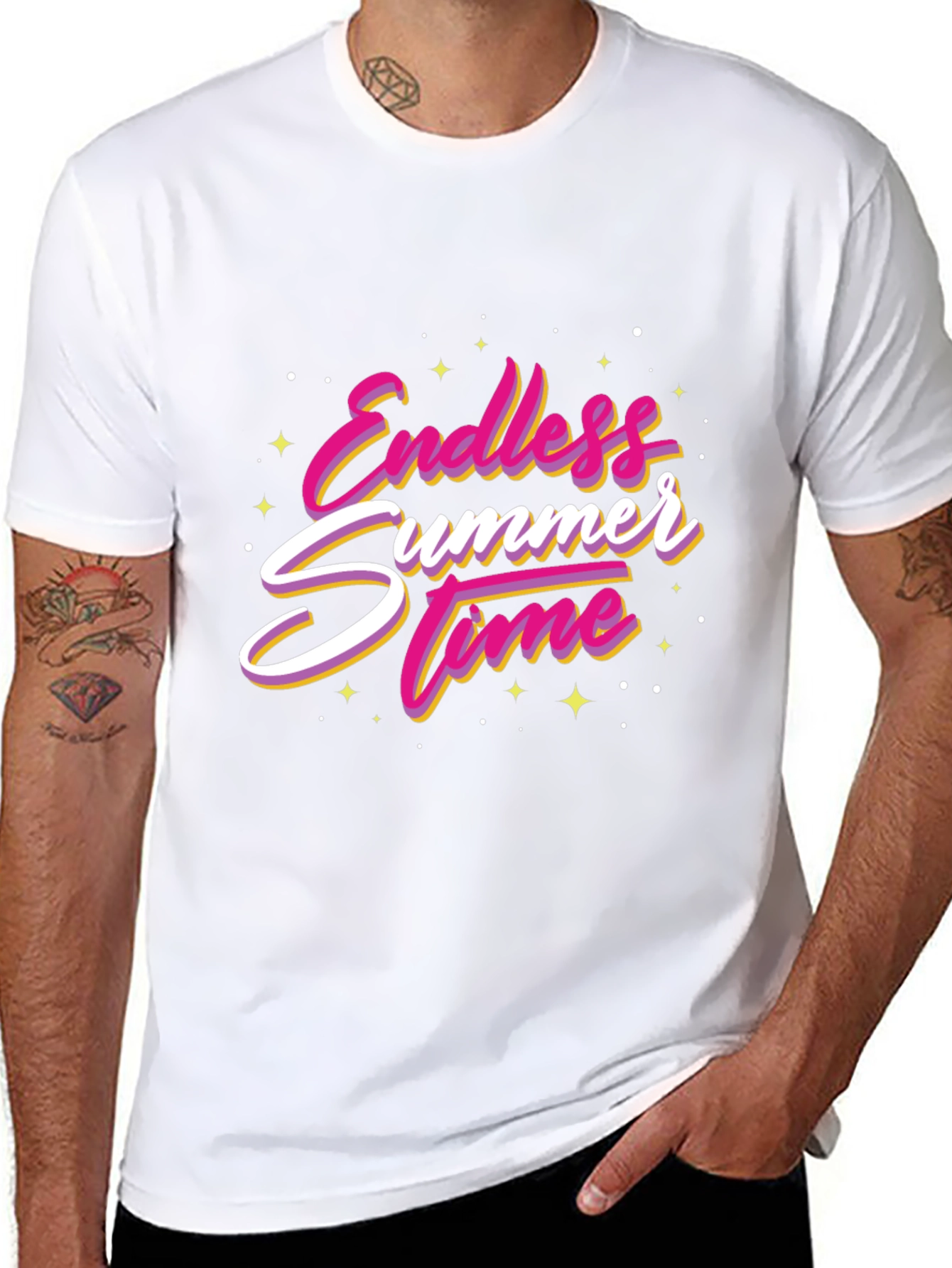 Endless Summer Time Graphic Tee - Black