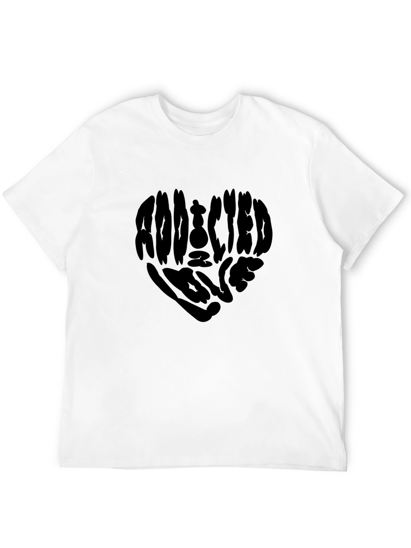 Addicted to Love T-Shirt - Heart Graphic Tee