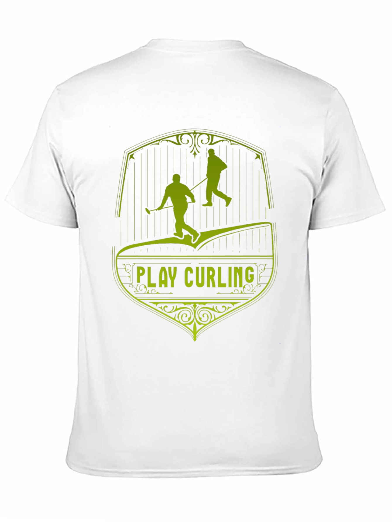 Play Curling Black T-Shirt