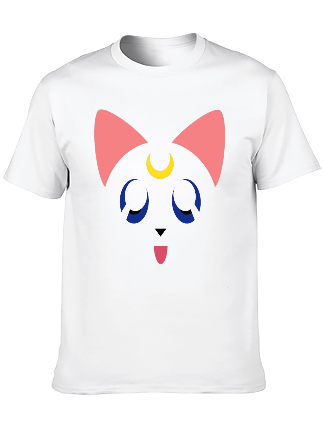 Luna Cat Graphic T-Shirt - Black