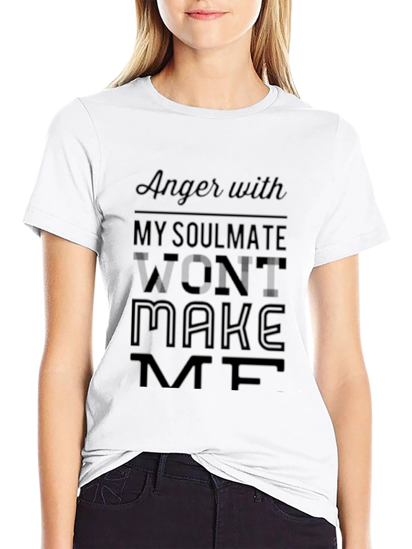 Anger with My Soulmate T-Shirt - Unisex Black Tee