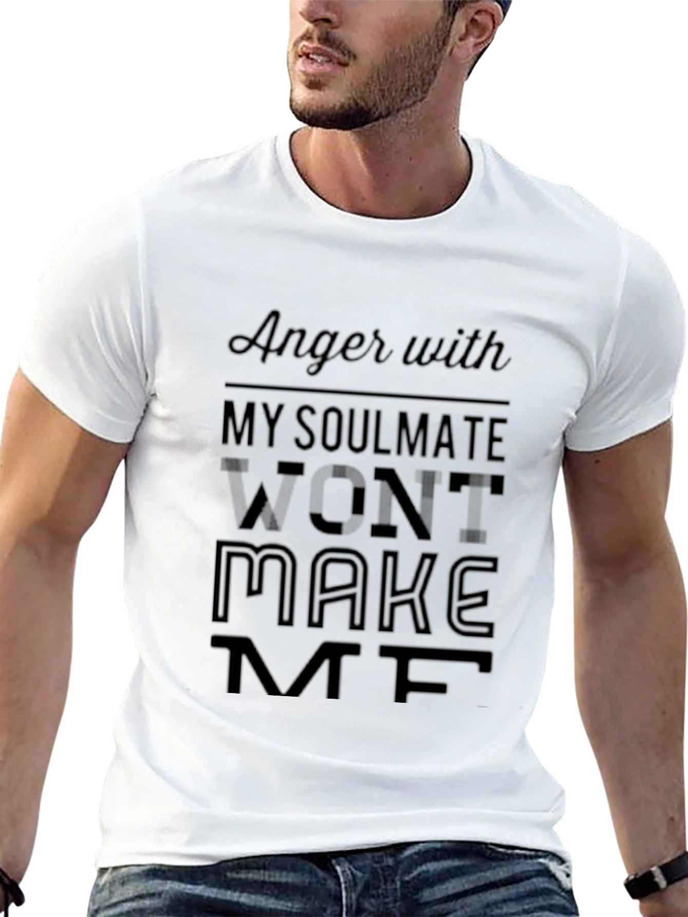 Anger with My Soulmate T-Shirt - Unisex Black Tee