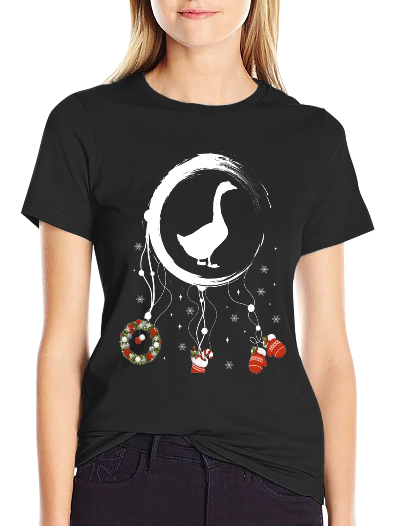 Christmas Goose Dreamcatcher T-Shirt