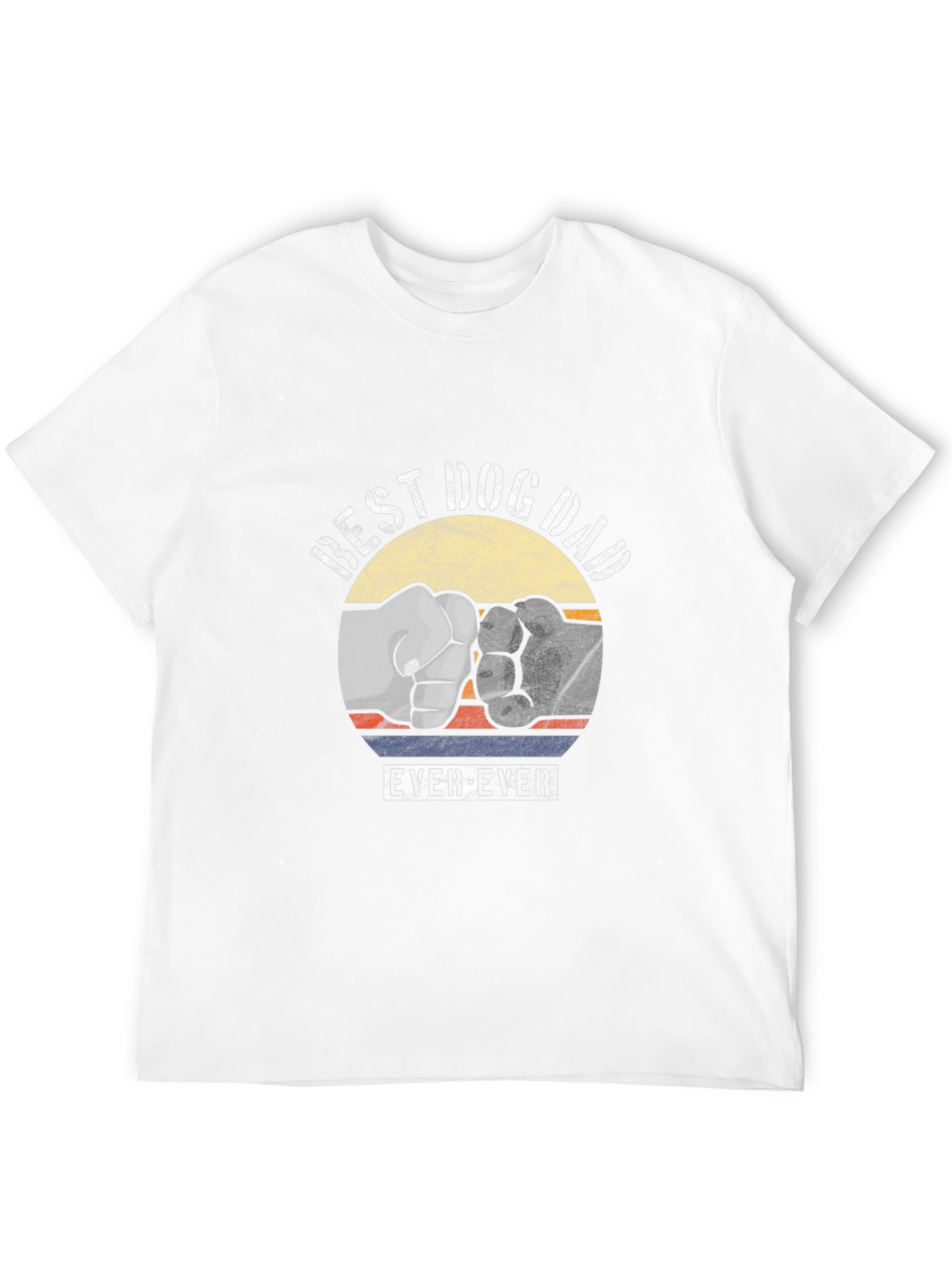 Best Dog Dad Ever Fist Bump Graphic Tee
