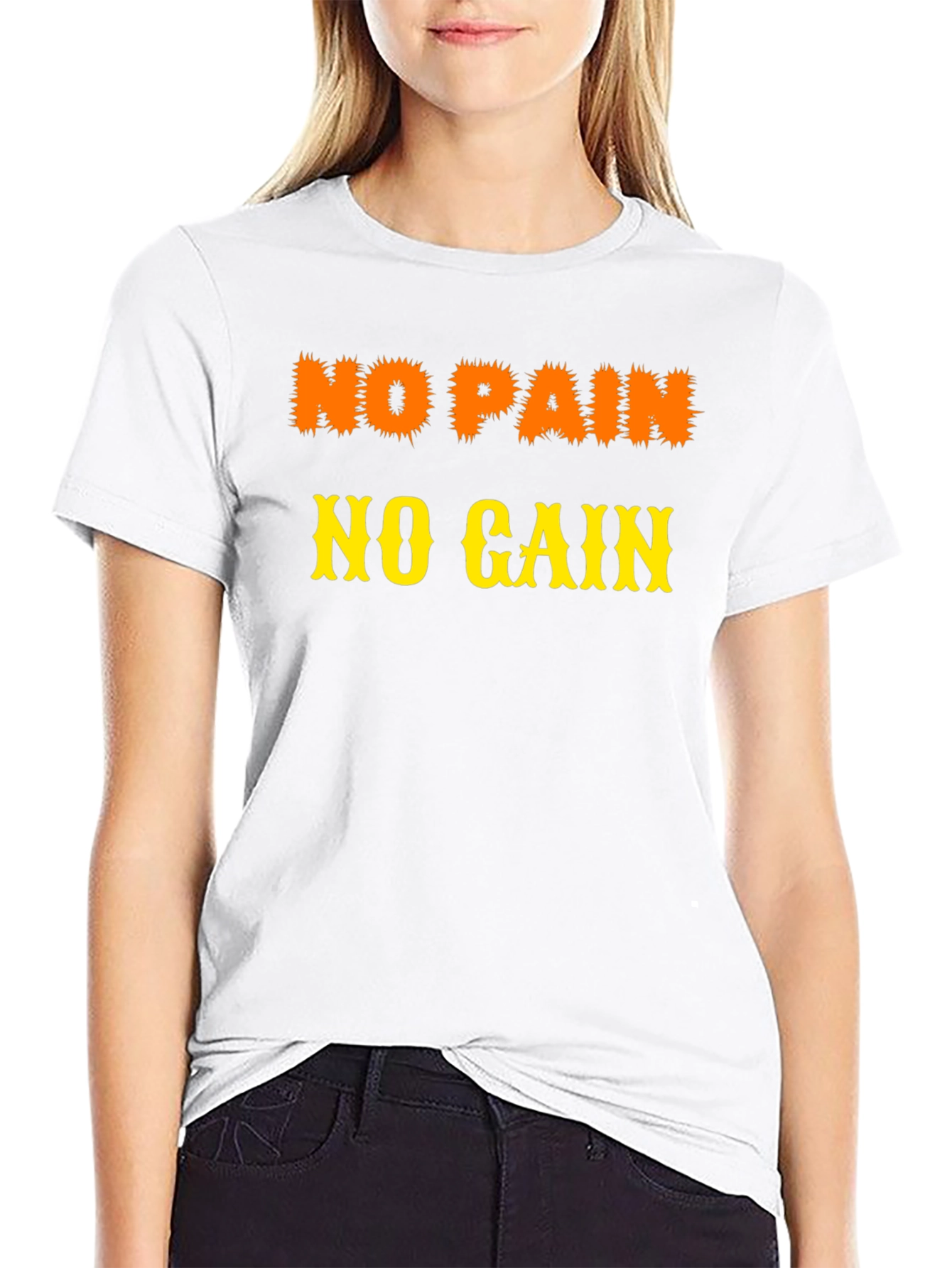 No Pain No Gain Black Graphic Tee