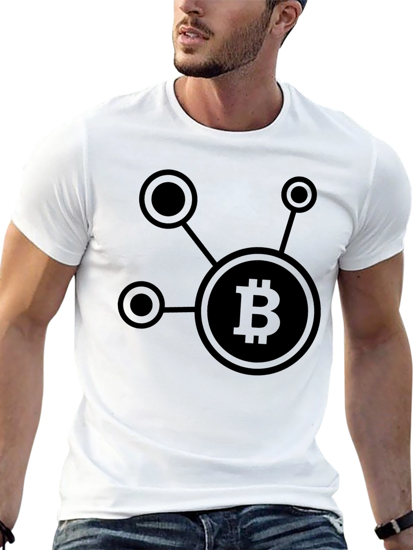 Bitcoin Network Black T-Shirt Crypto Blockchain Tee