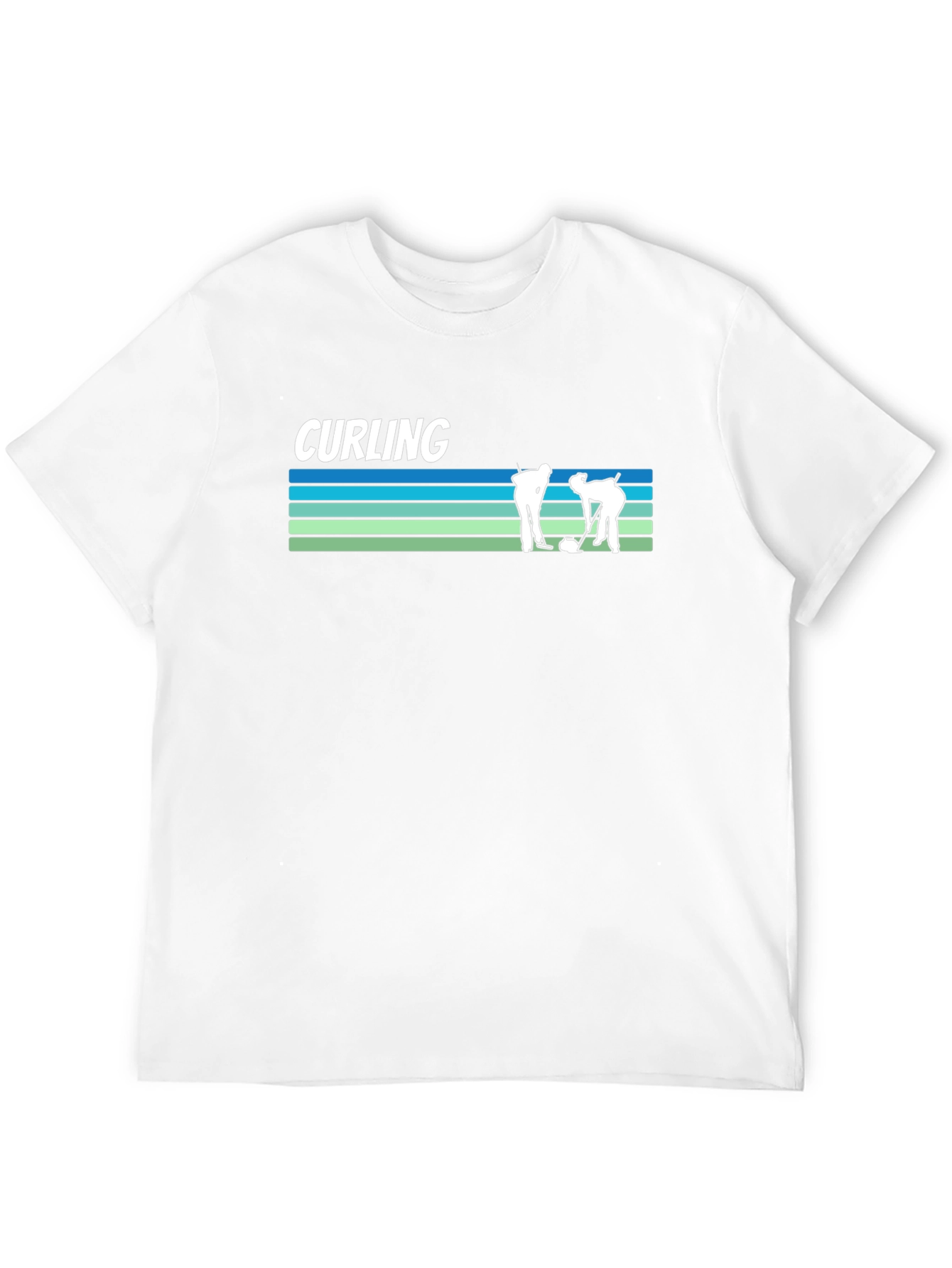 Curling Graphic T-Shirt - Black