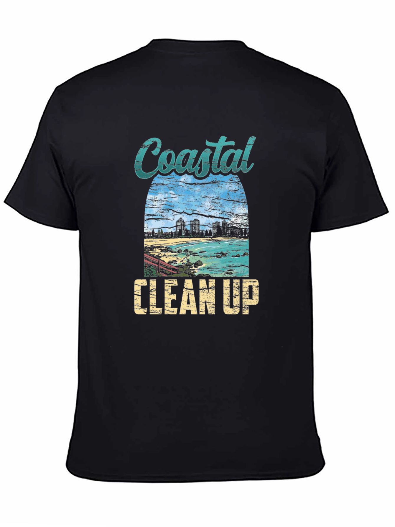 Coastal Clean Up Graphic Tee - Black