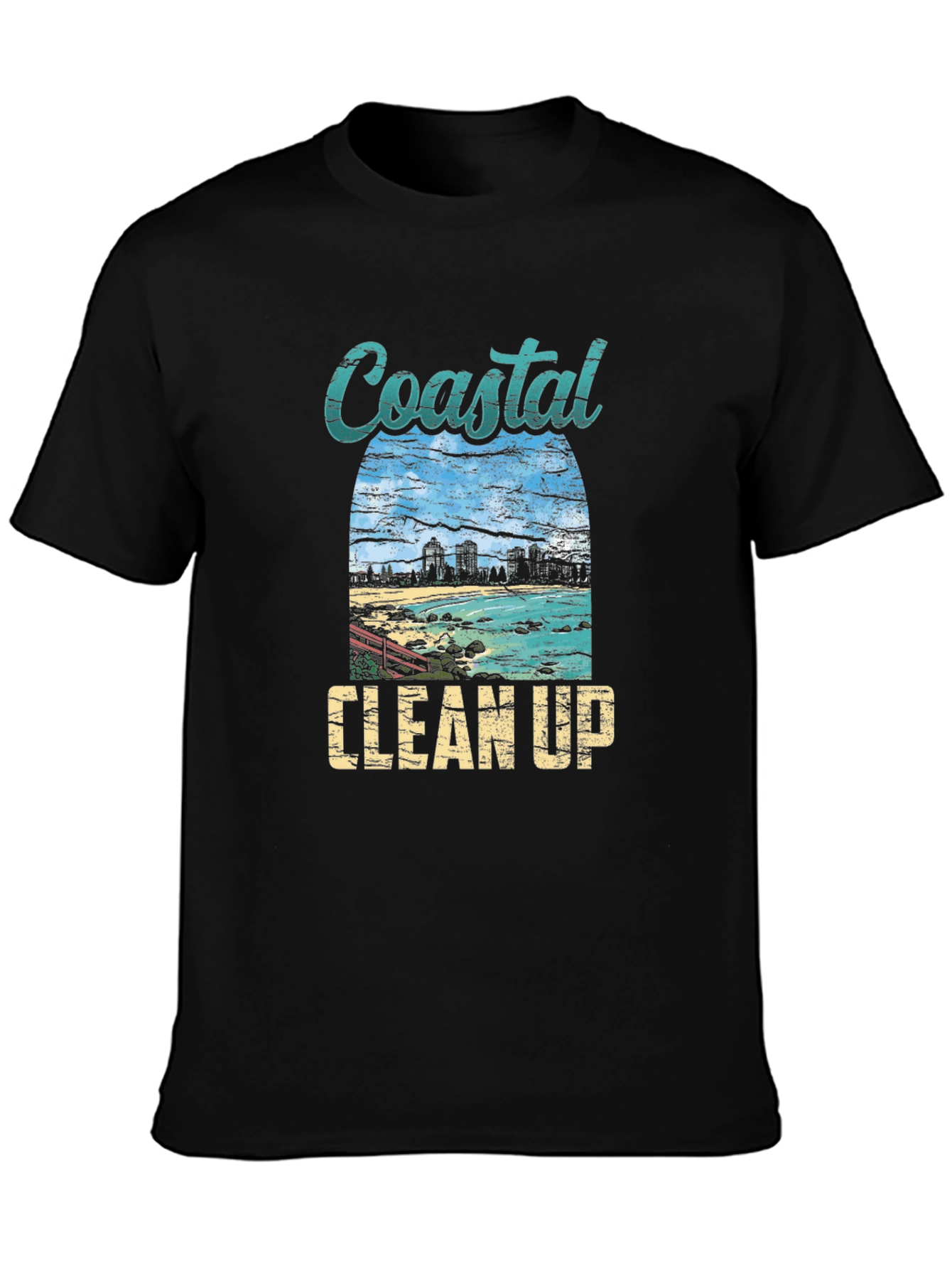 Coastal Clean Up Graphic Tee - Black