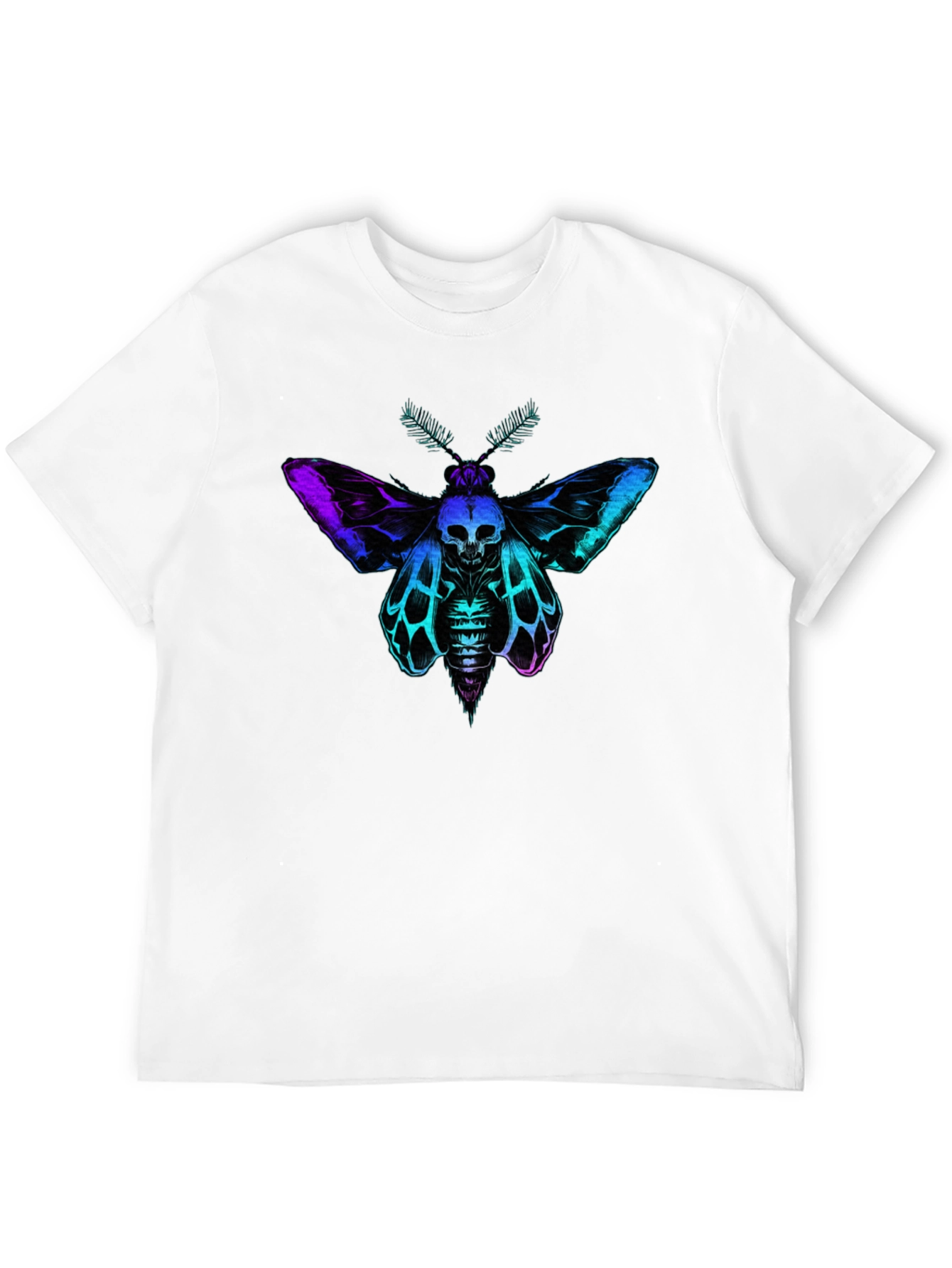 Skull Moth Graphic T-Shirt - Unique Gothic Design