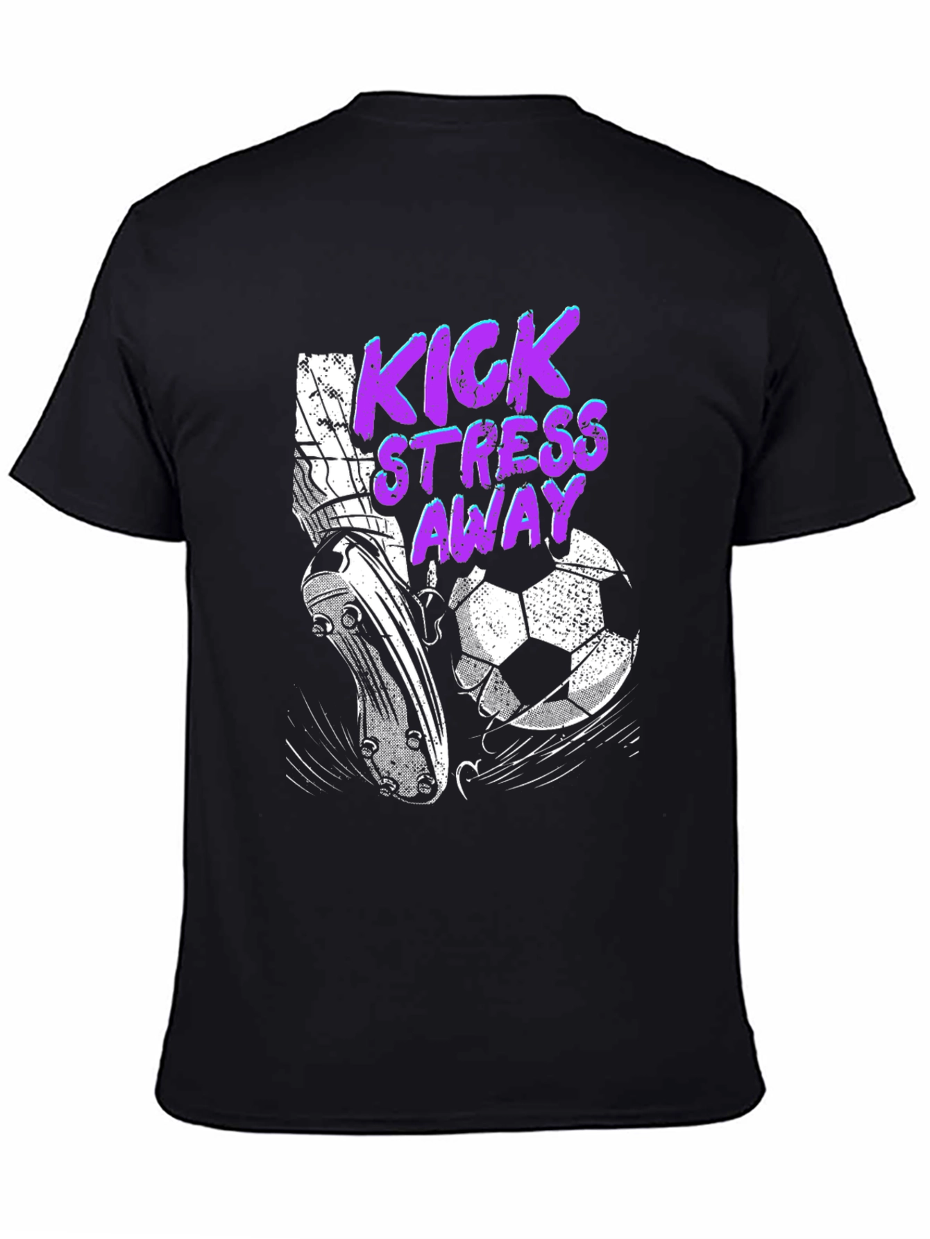 Kick Stress Away Soccer T-Shirt