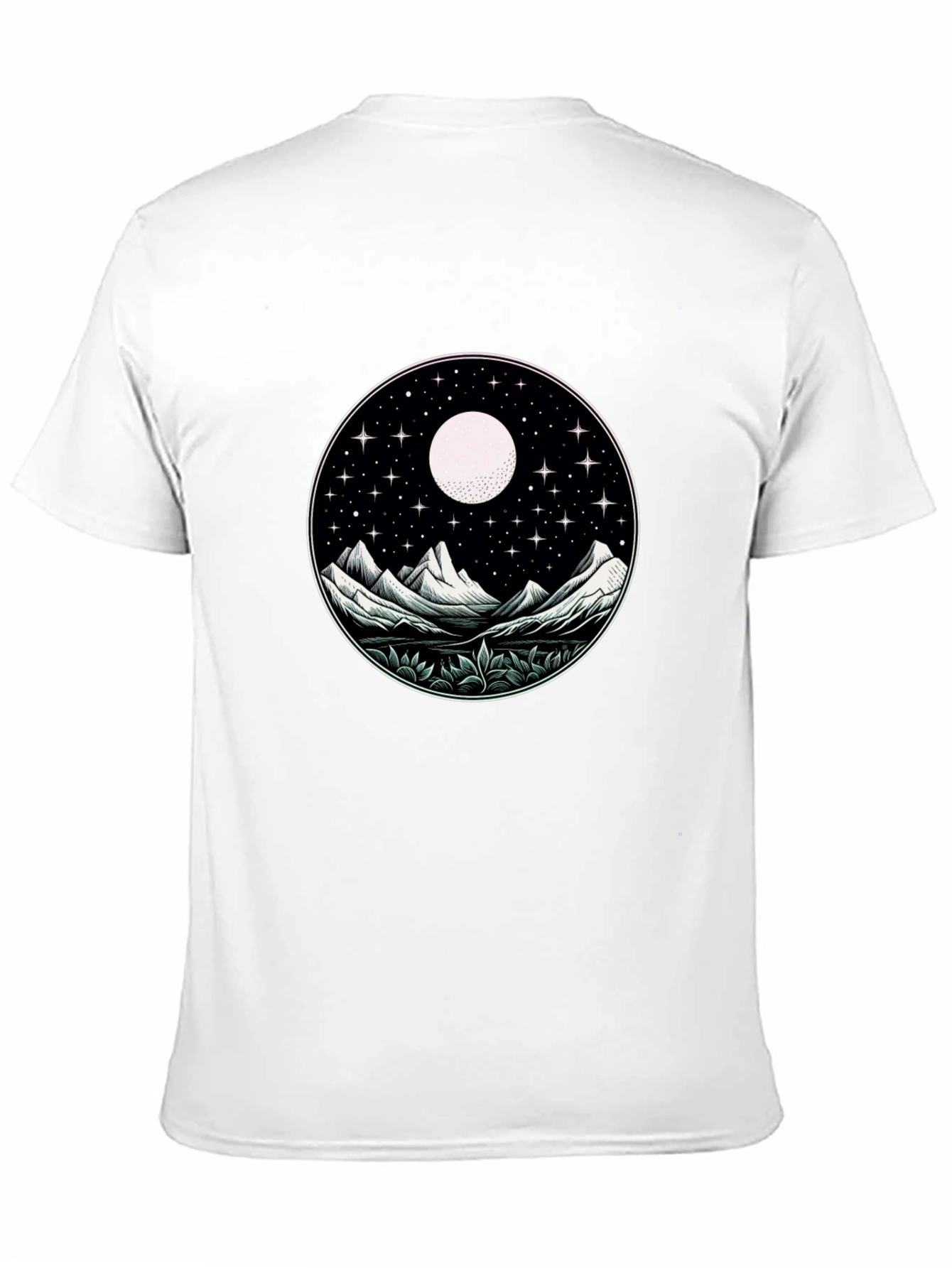 Night Sky Mountain Graphic Tee - Unisex