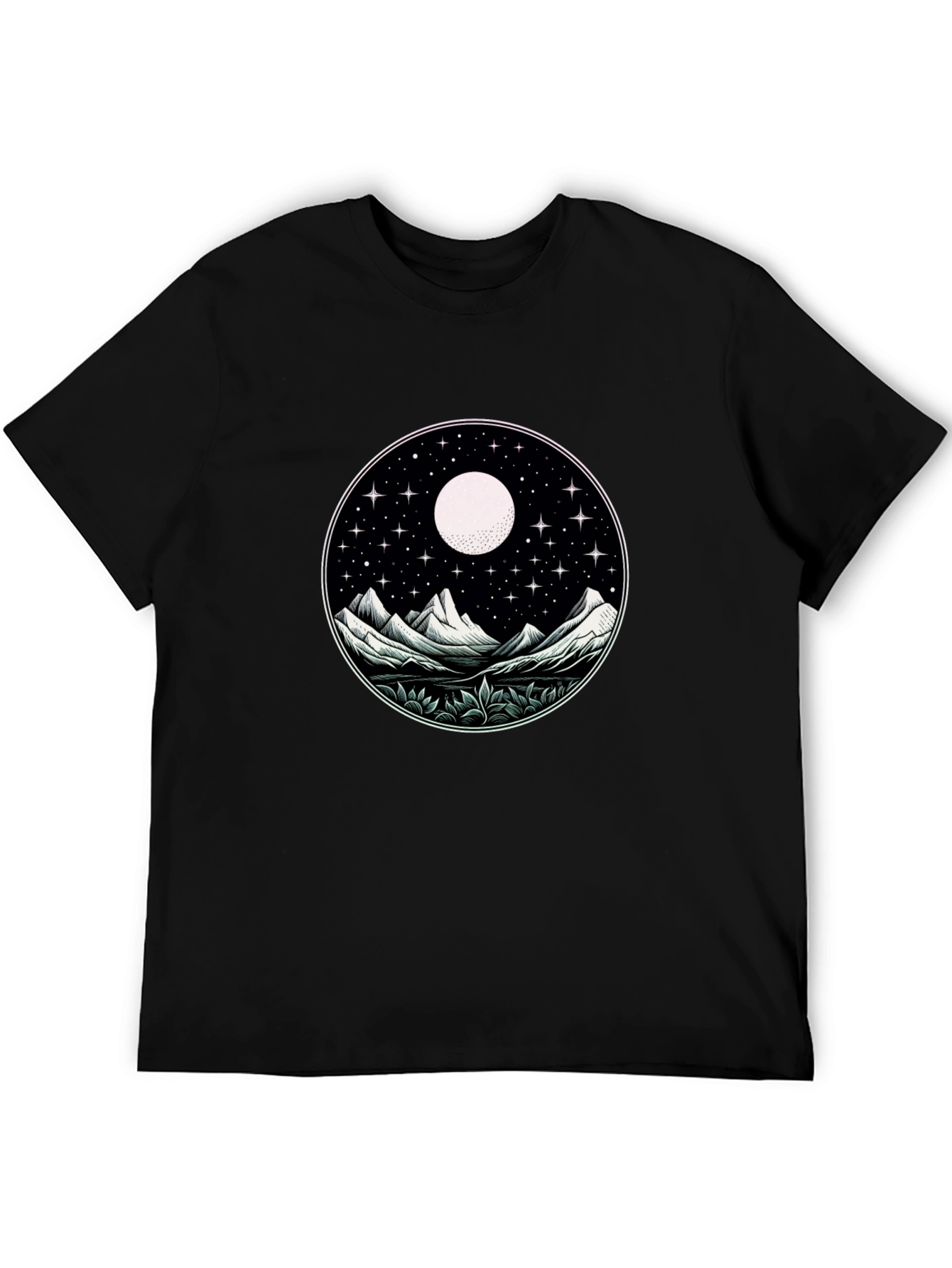 Night Sky Mountain Graphic Tee - Unisex