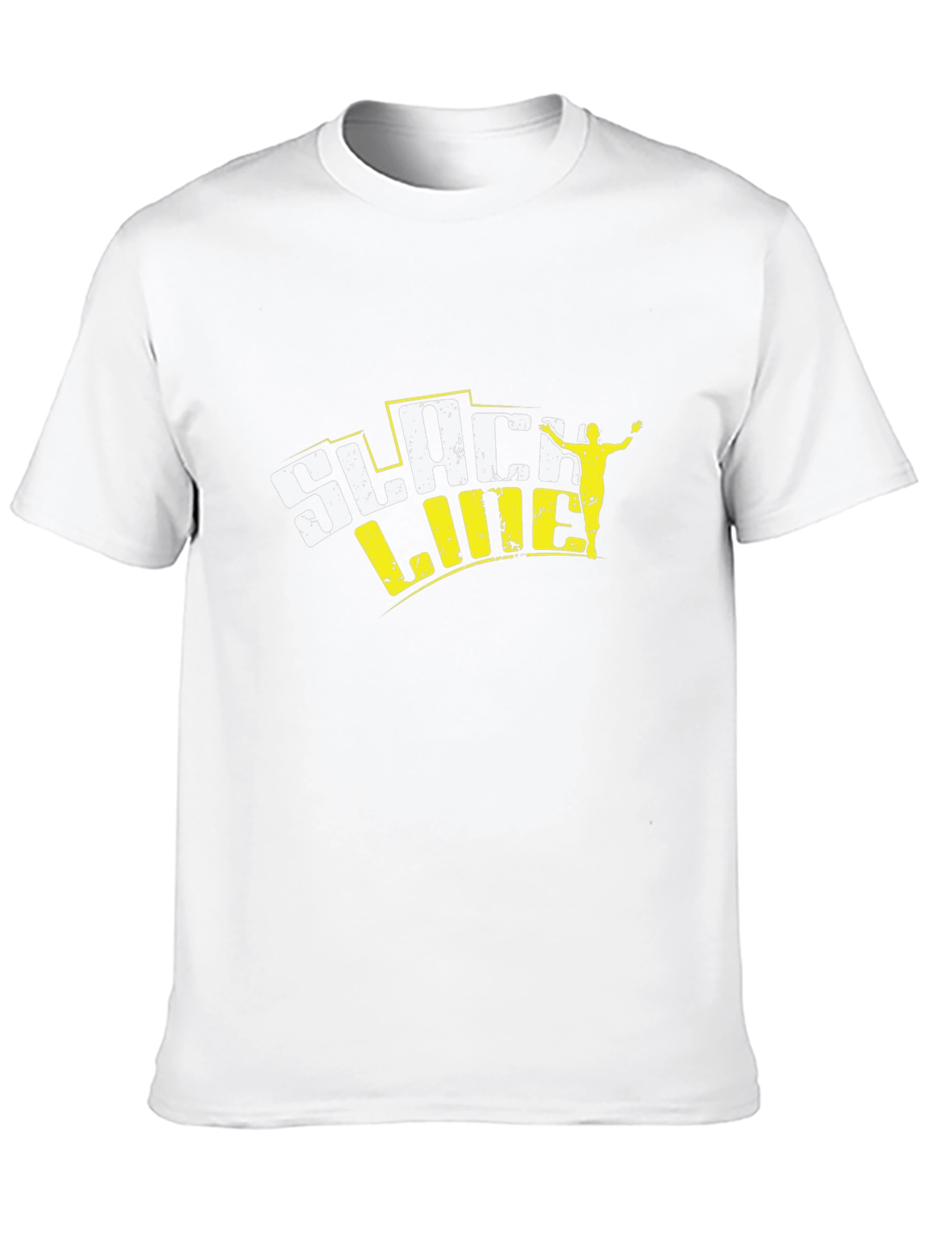 Slackline Graphic Tee - Black Cotton Blend T-Shirt