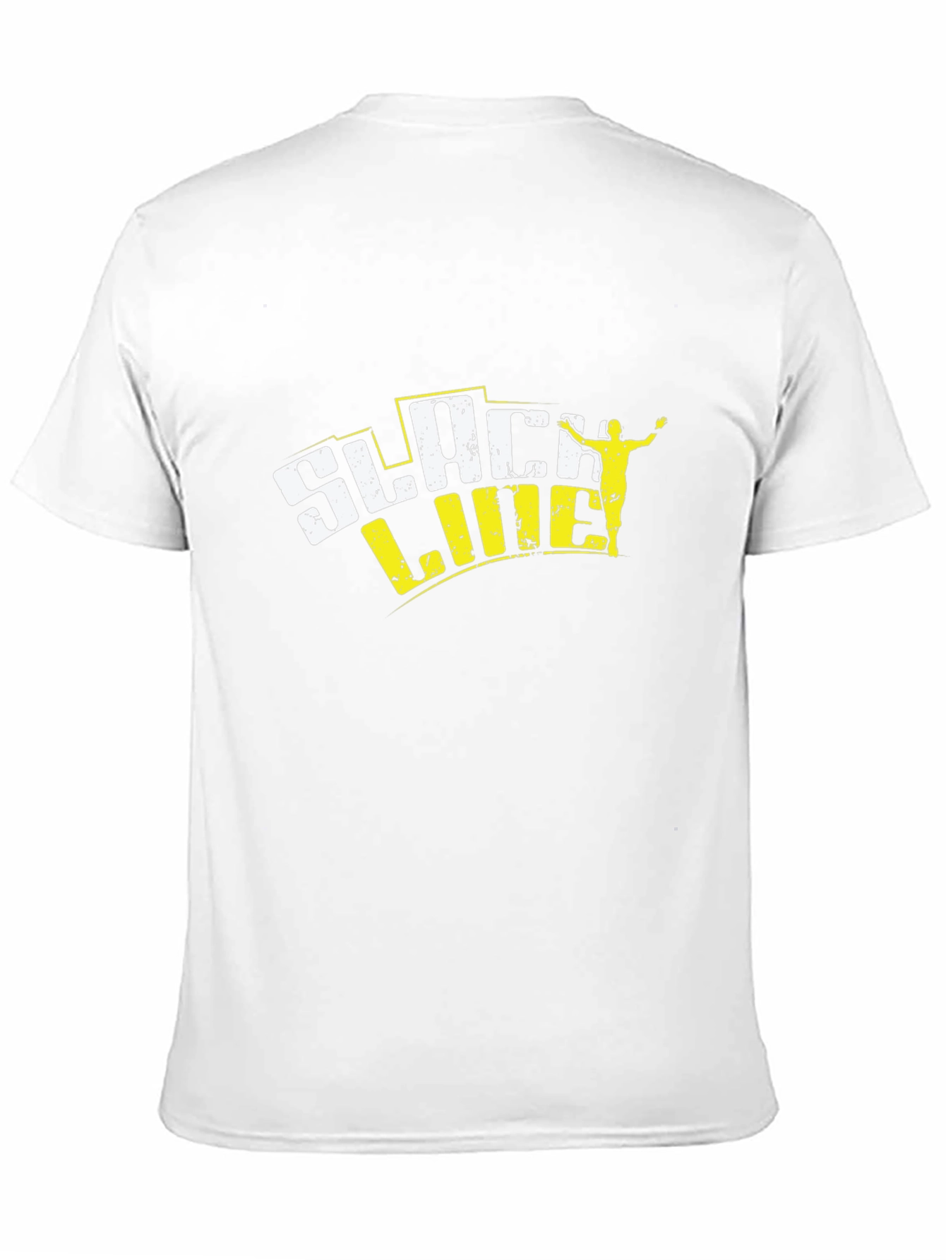 Slackline Graphic Tee - Black Cotton Blend T-Shirt