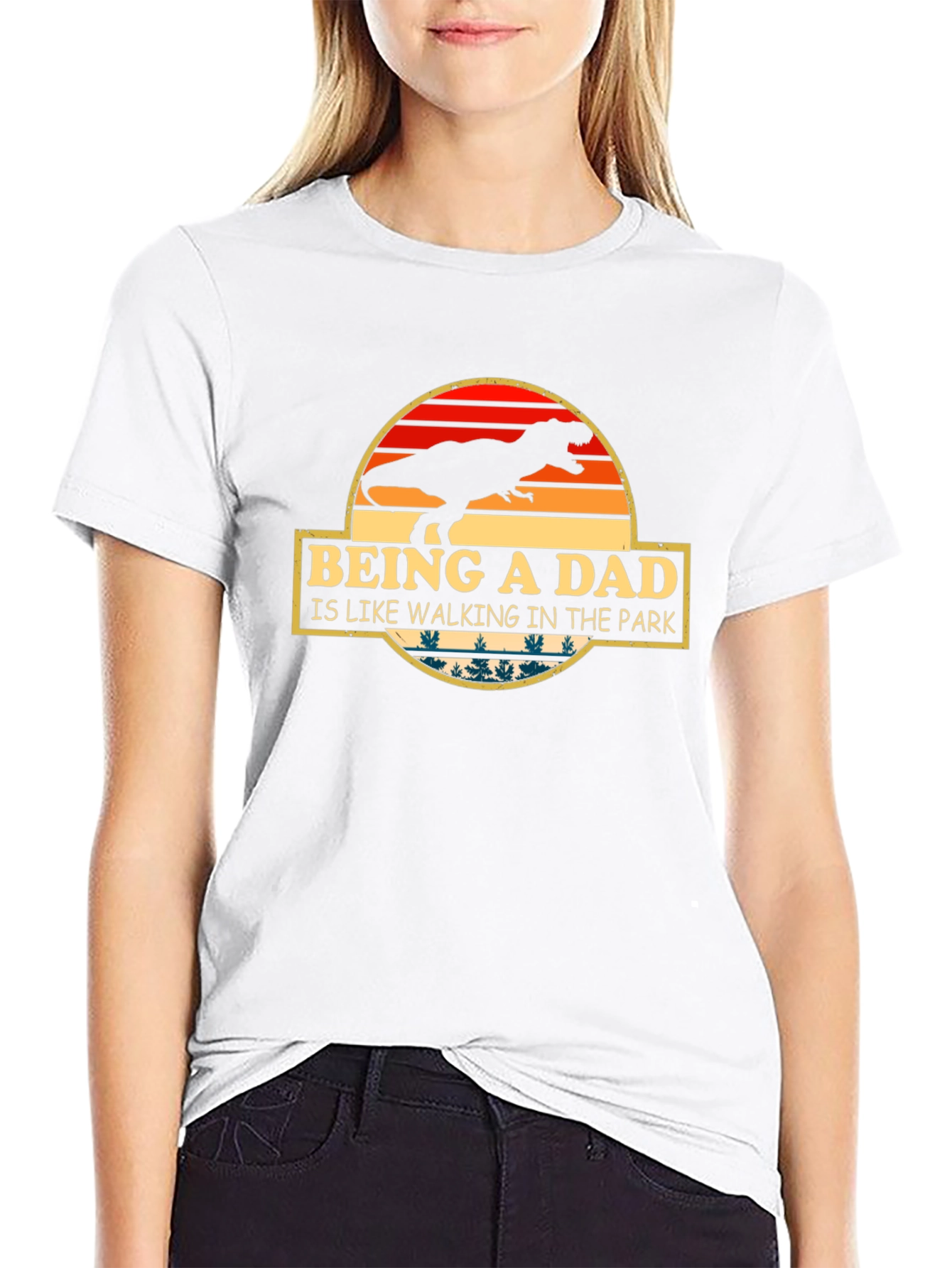 Being a Dad T-Rex T-Shirt