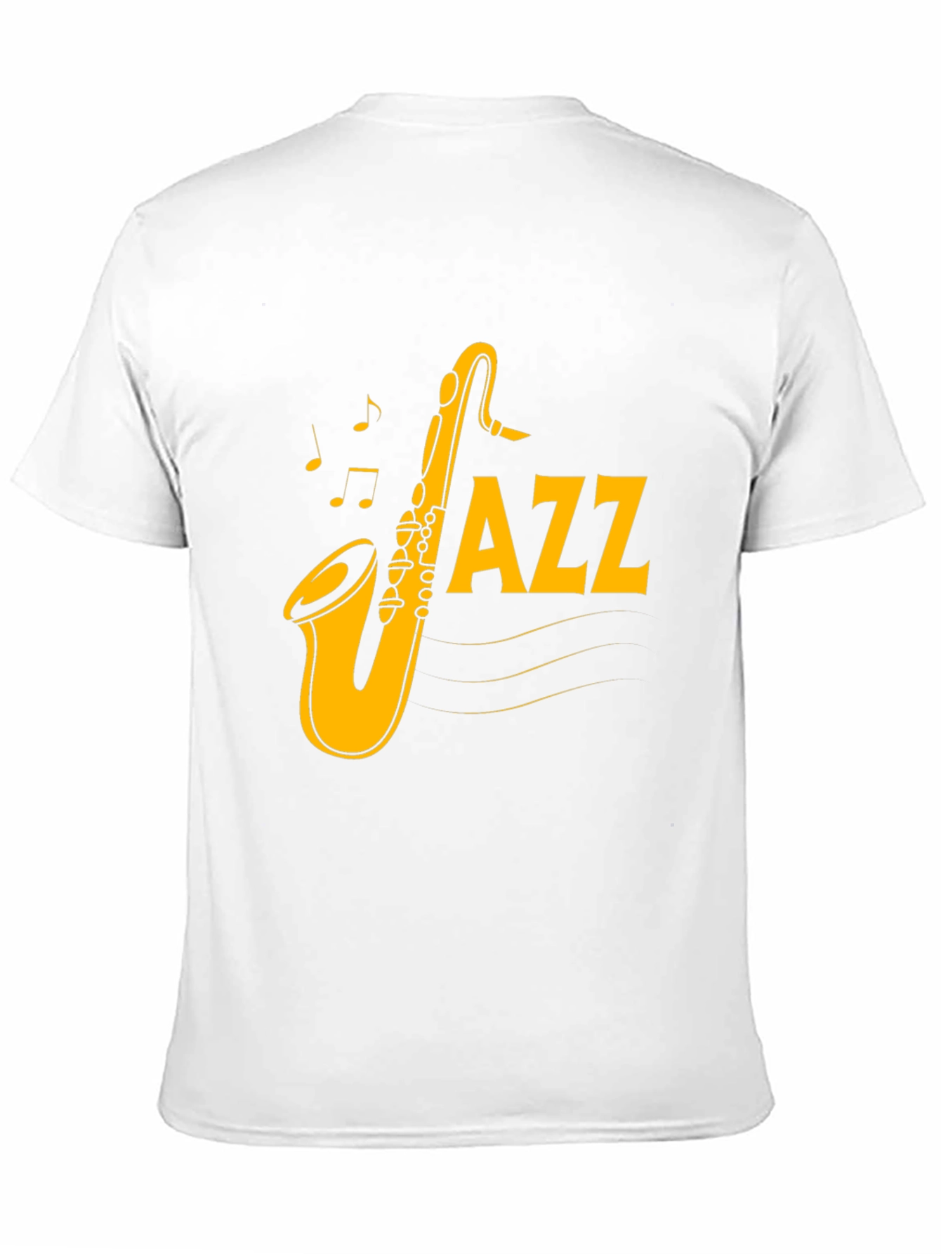 Jazz Saxophone Graphic Black T-Shirt