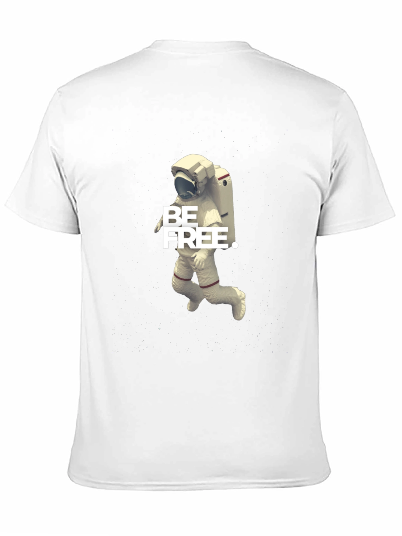 Be Free Astronaut Graphic Tee - Black Cotton Blend
