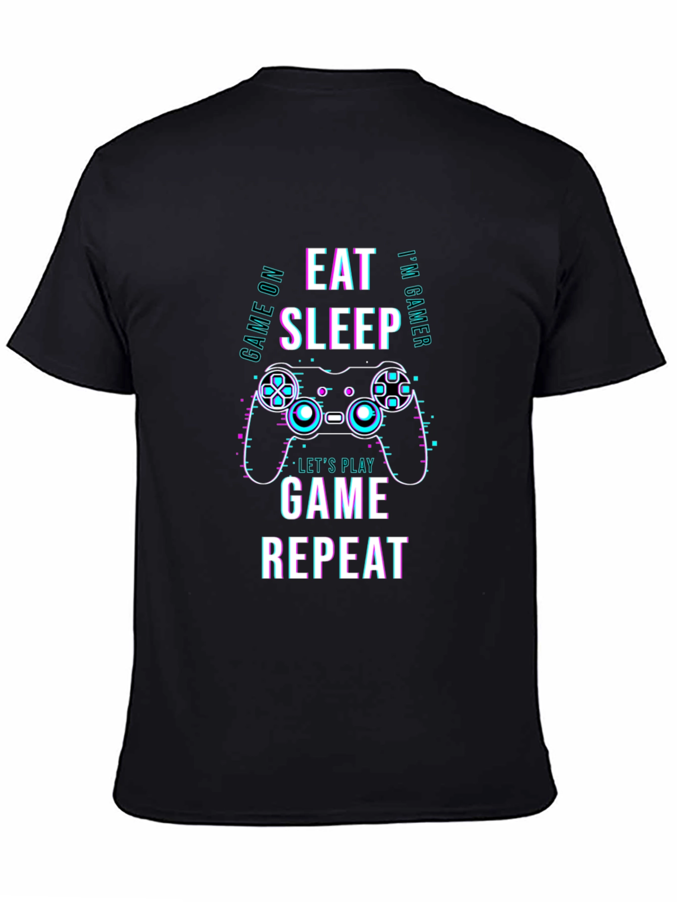 Eat Sleep Game Repeat T-Shirt - Gamer Apparel