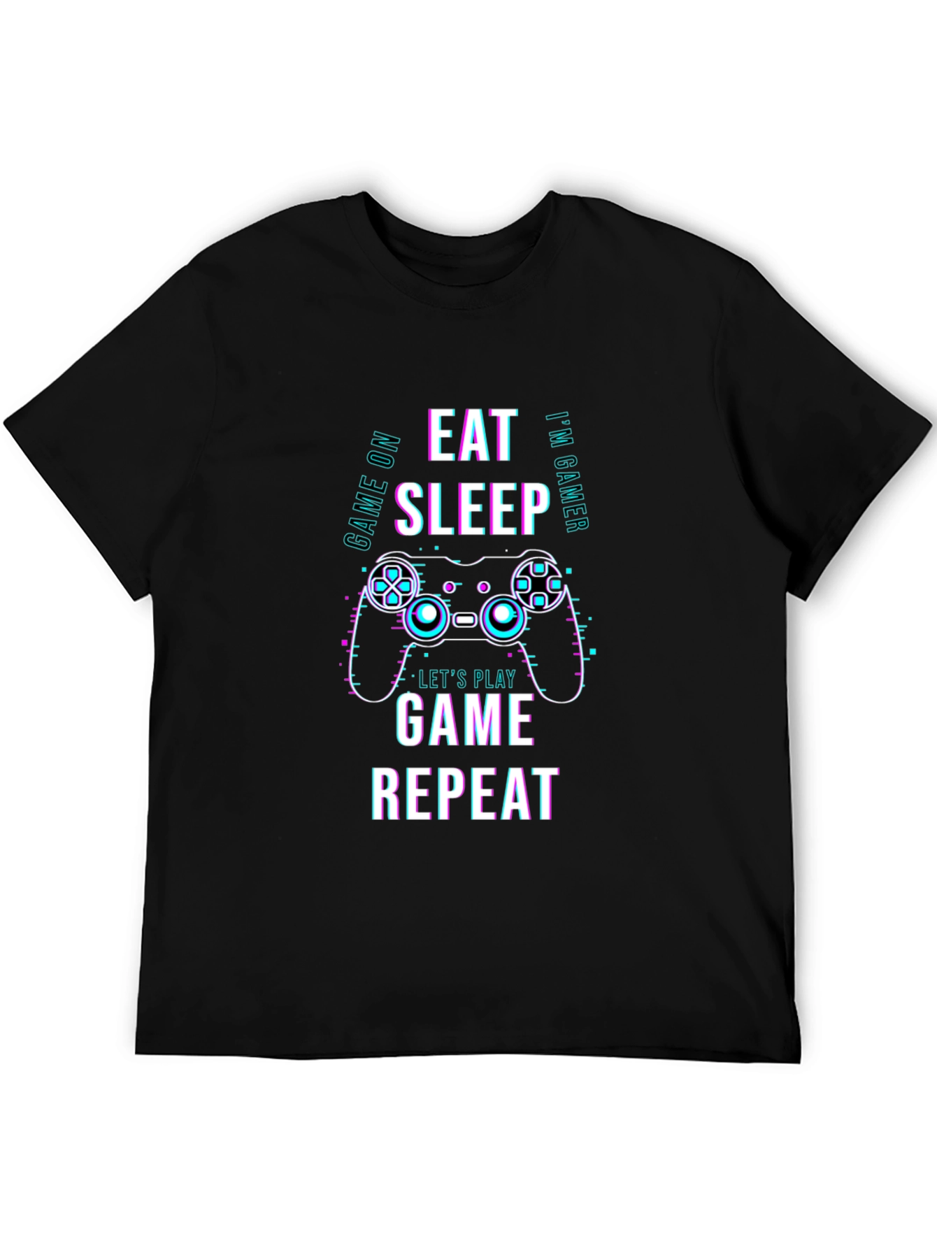 Eat Sleep Game Repeat T-Shirt - Gamer Apparel