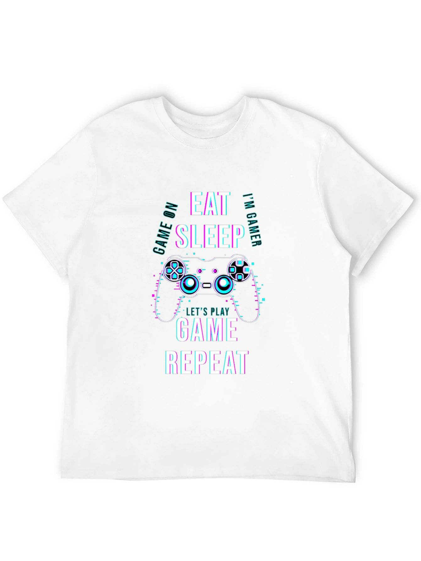 Eat Sleep Game Repeat T-Shirt - Gamer Apparel