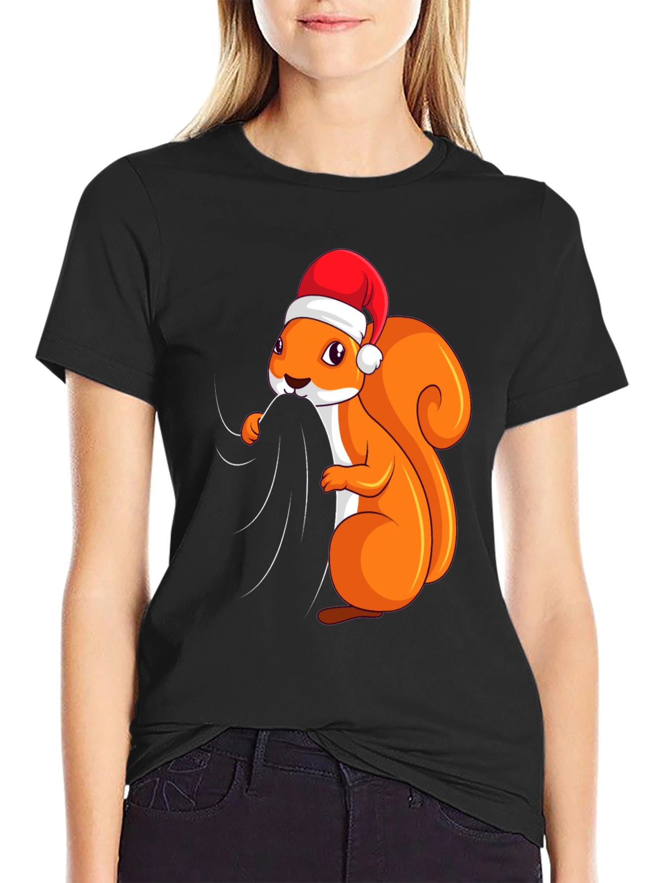 Festive Squirrel Graphic Tee