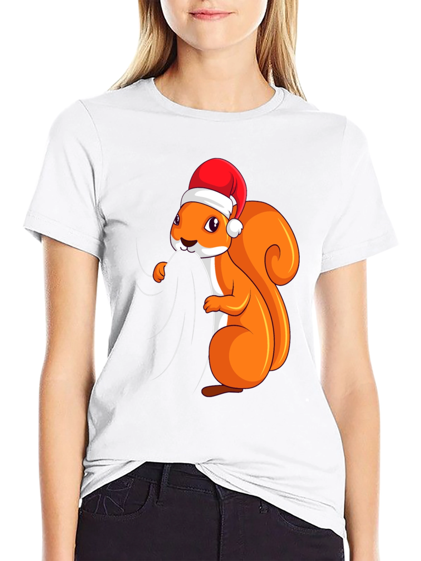 Festive Squirrel Graphic Tee