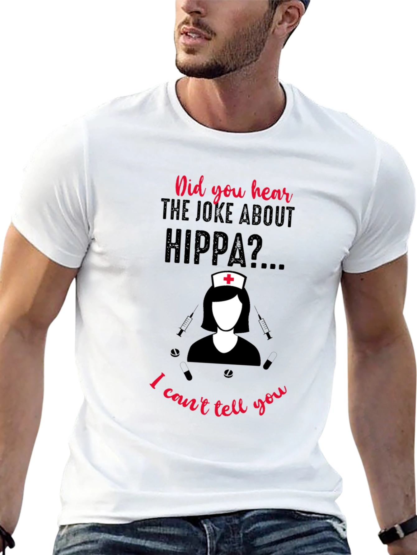 HIPPA Joke Nurse T-Shirt